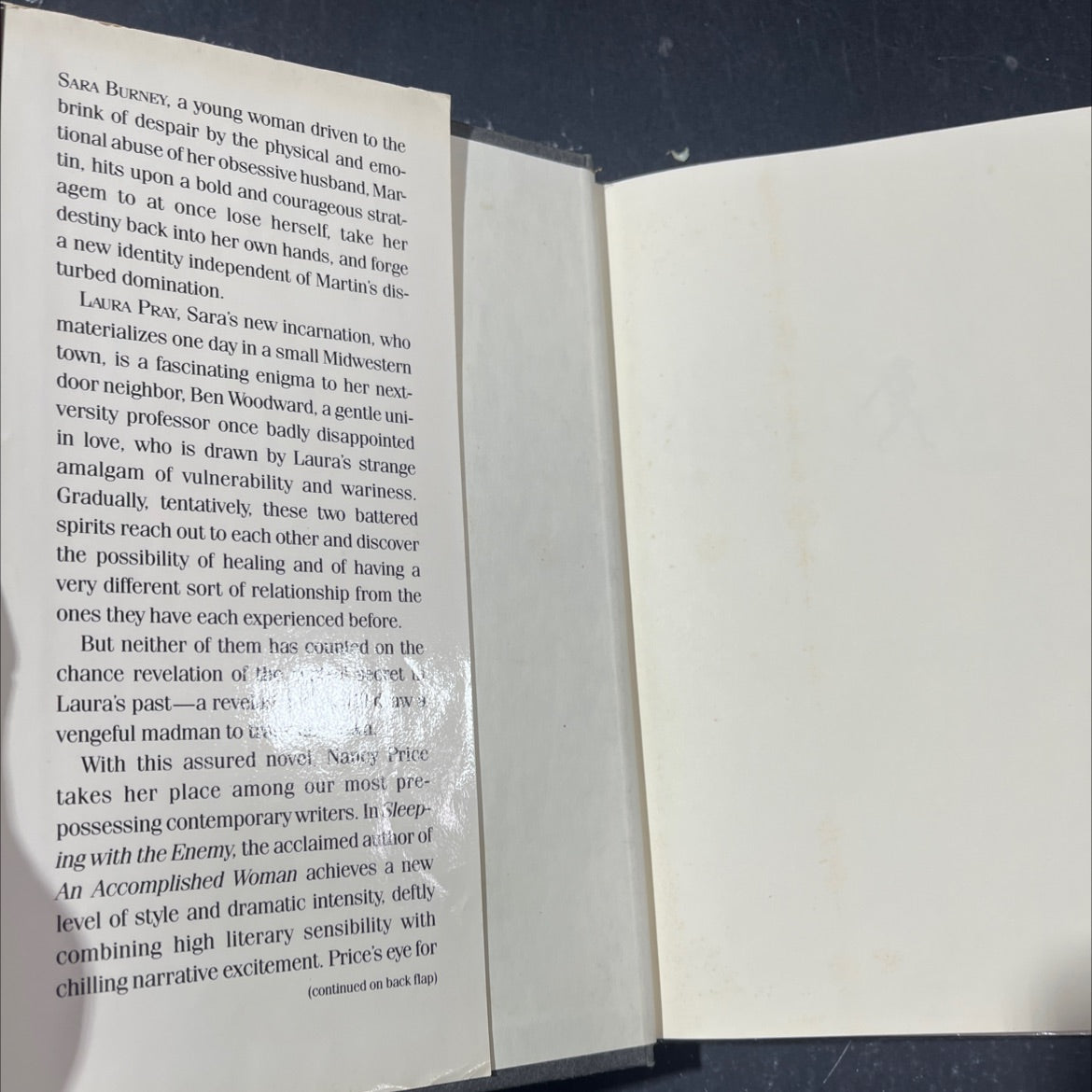 the enemy book, by Nancy Price, 1987 Hardcover image 4