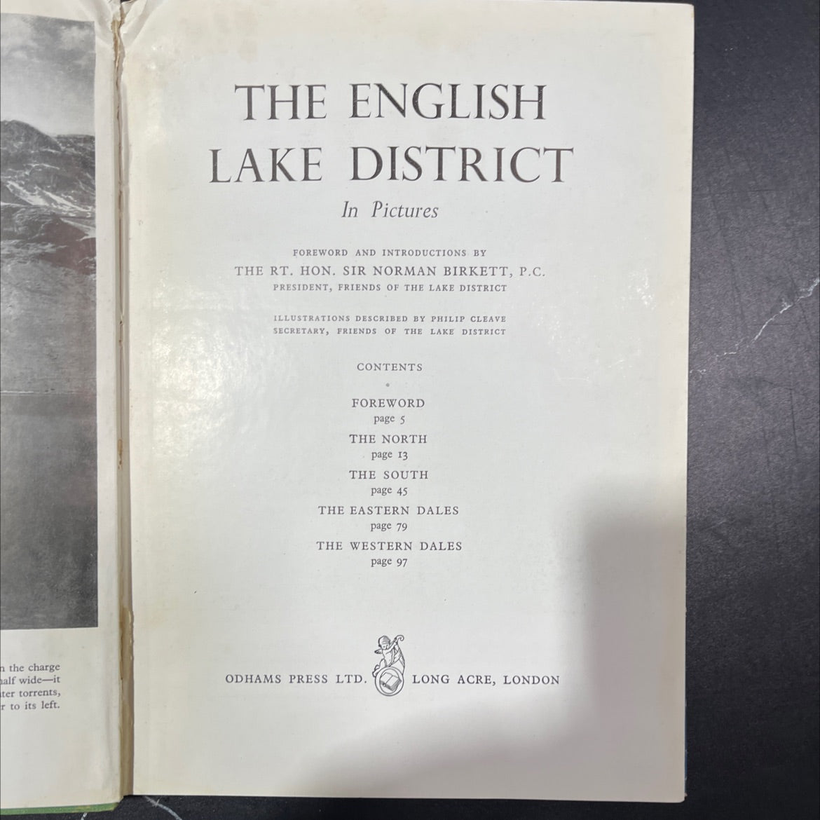 the english lake district in pictures book, by sir norman birkett, 1970 Hardcover, Vintage image 3