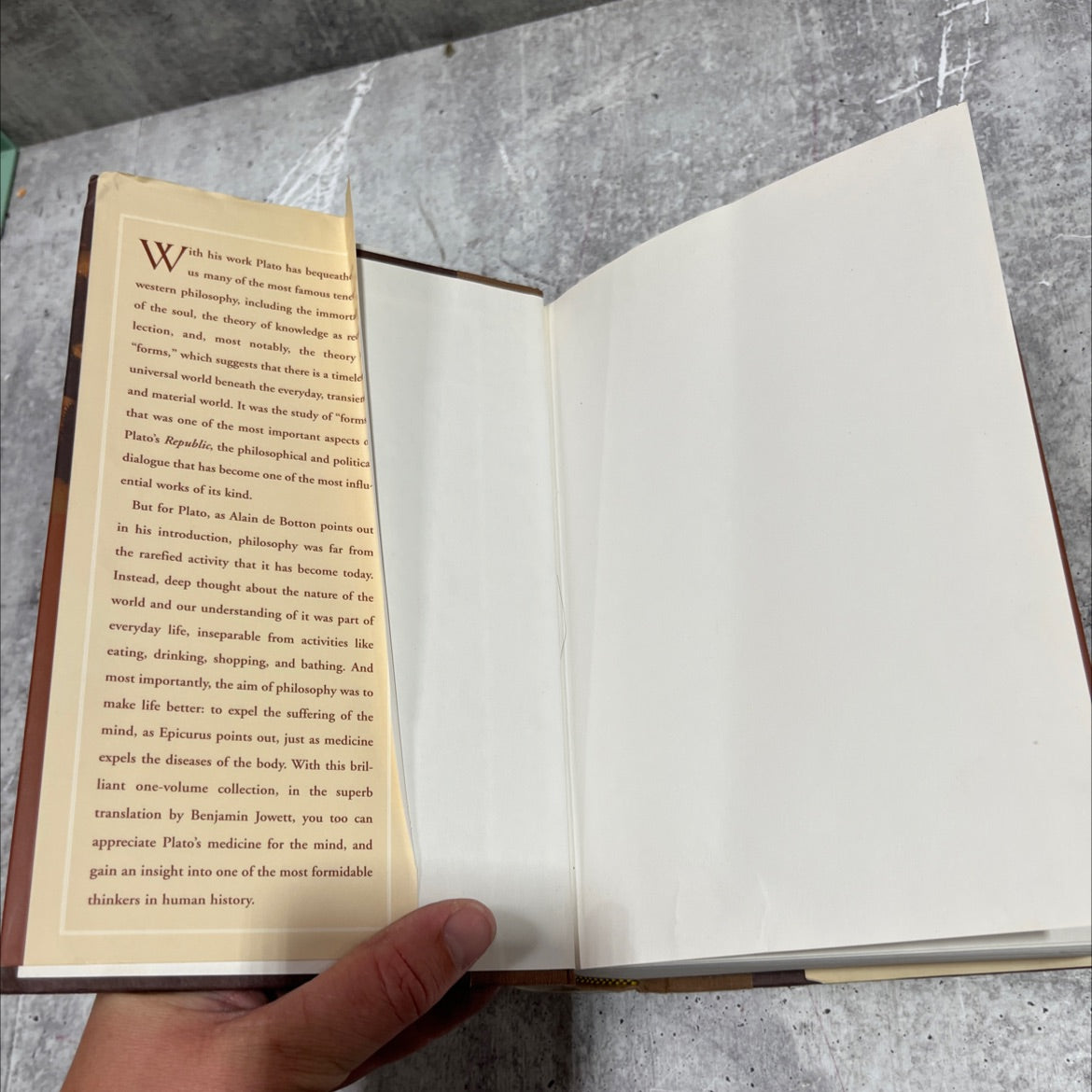 the essential plato book, by plato, 1999 Hardcover image 4