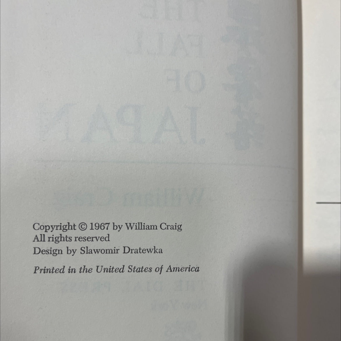 the fall of japan book, by William Craig, 1967 Hardcover, Vintage image 3