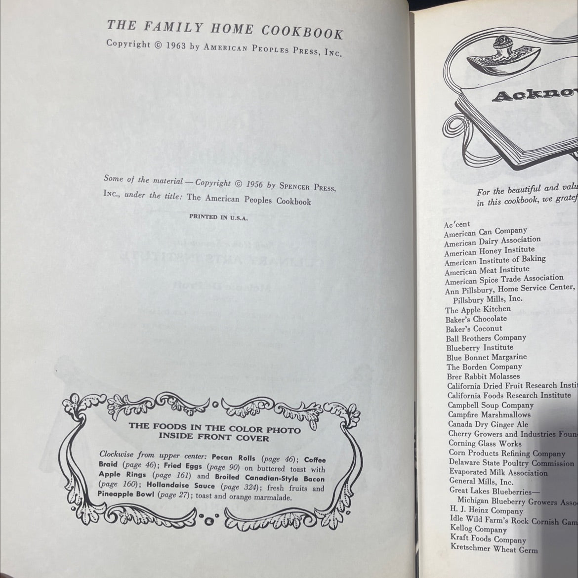 the family home cookbook book, by staff home economists, 1963 Hardcover image 3