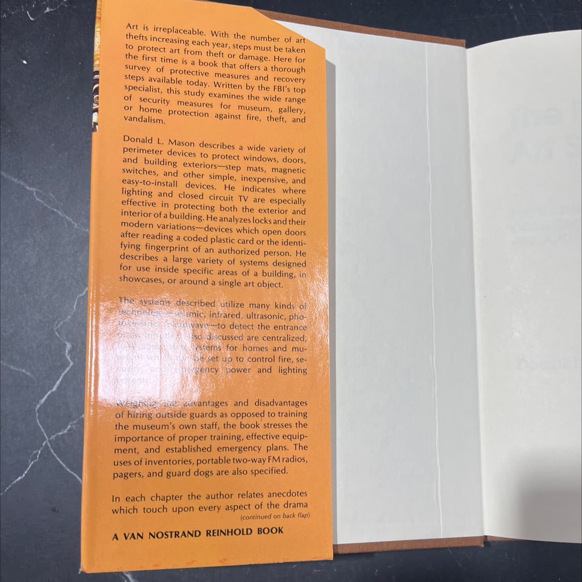 the fine art of art security book, by Donald L Mason, 1979 Hardcover image 4