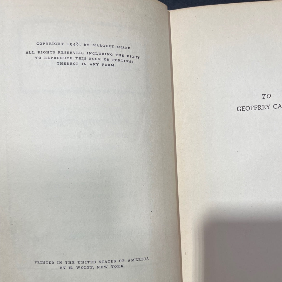 the foolish gentlewoman book, by margery sharp, 1948 Hardcover image 3