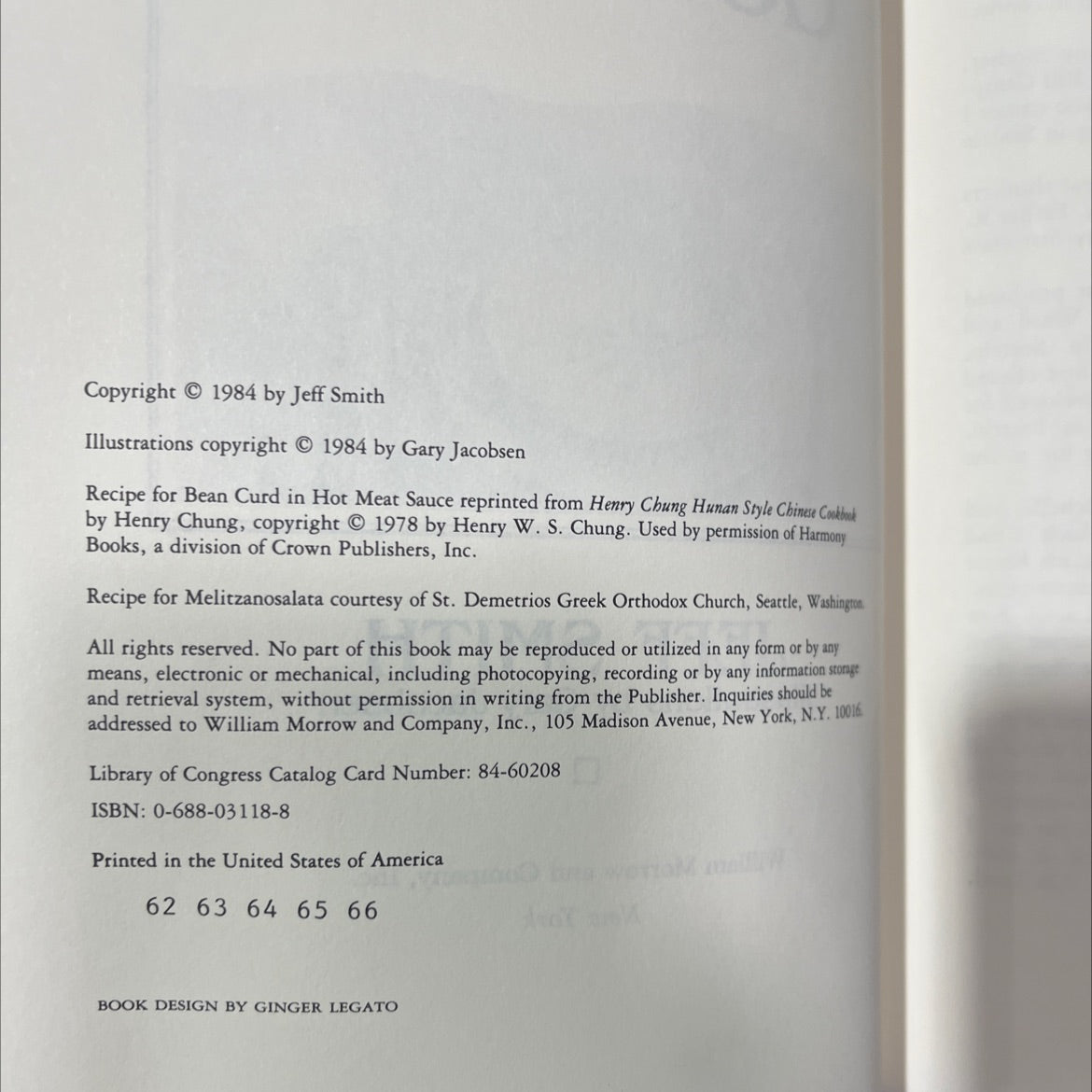 the frugal - gourmet 101 book, by Jeff Smith, 1984 Hardcover image 3