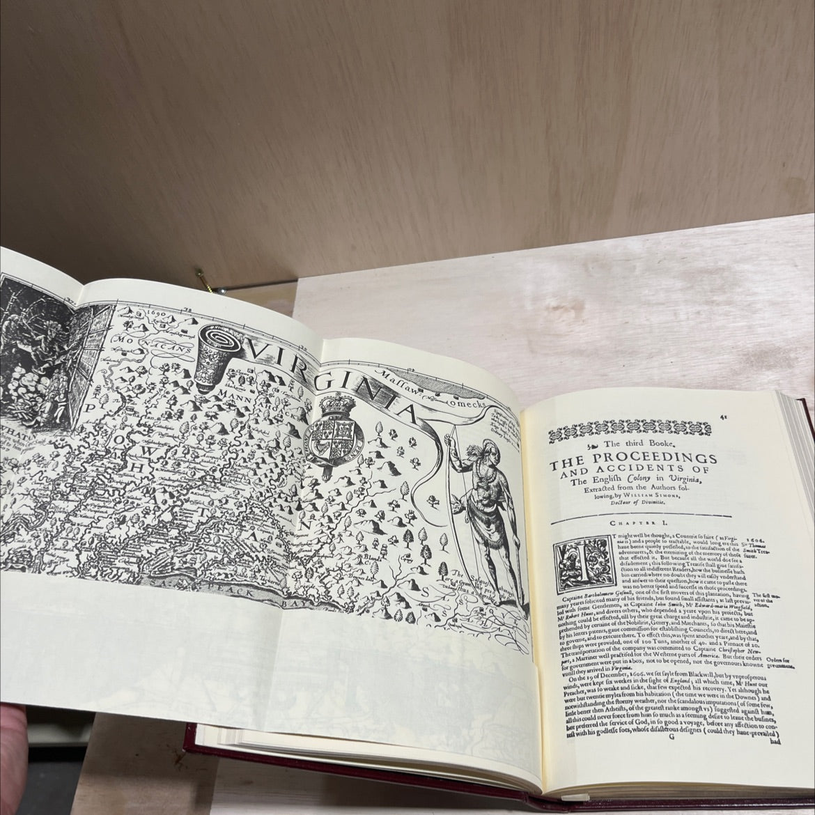 the generall historie of virginia, new-england, and the summer isles book, by captaine john smith, 1982 Leather image 4