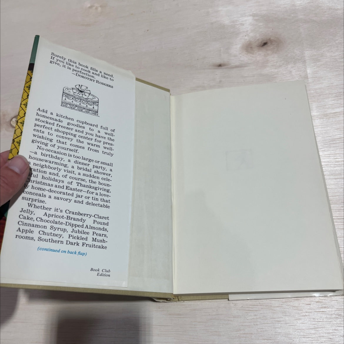 the gift-giver's cookbook book, by Jane Green and Judith Choate, 1971 Hardcover image 4