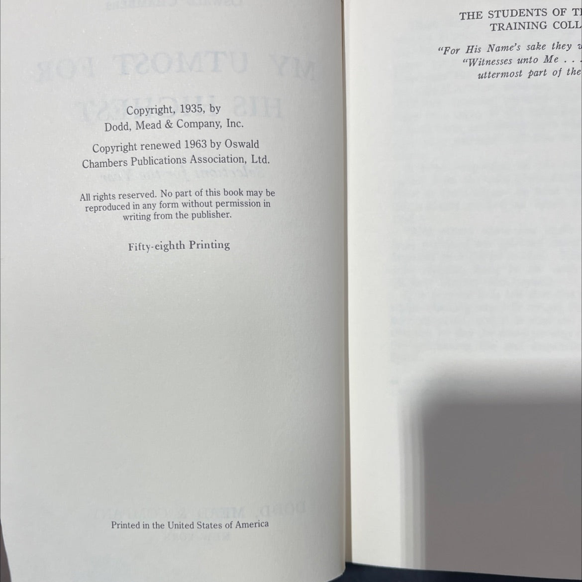 the golden book of oswald chambers my utmost for his highest selections for the year book, by oswald chambers, 1963 image 3