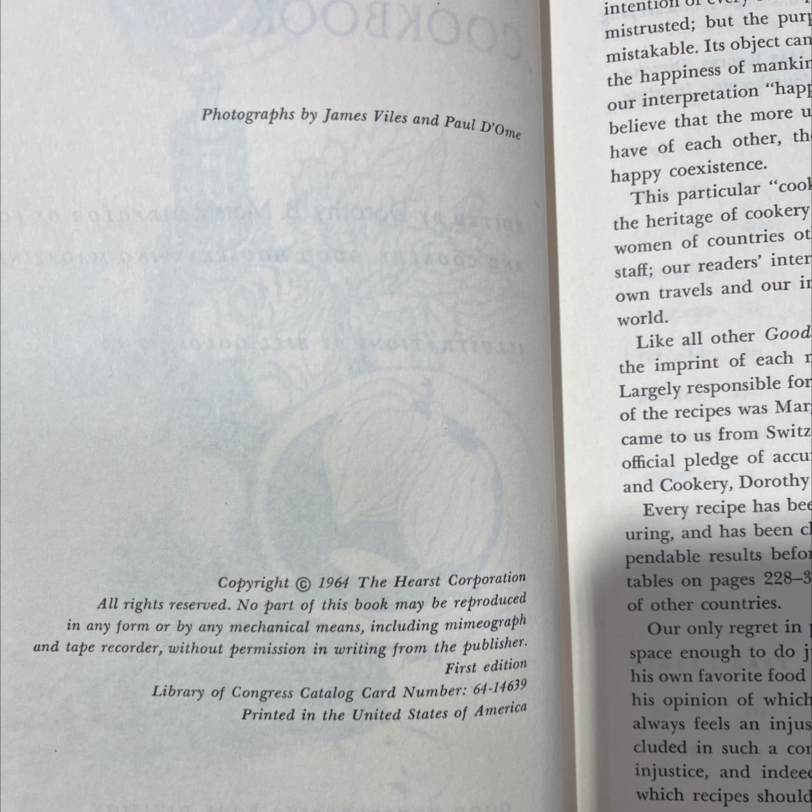 the good housekeeping international cookbook book, by dorothy b. marsh, 1964 Hardcover image 3