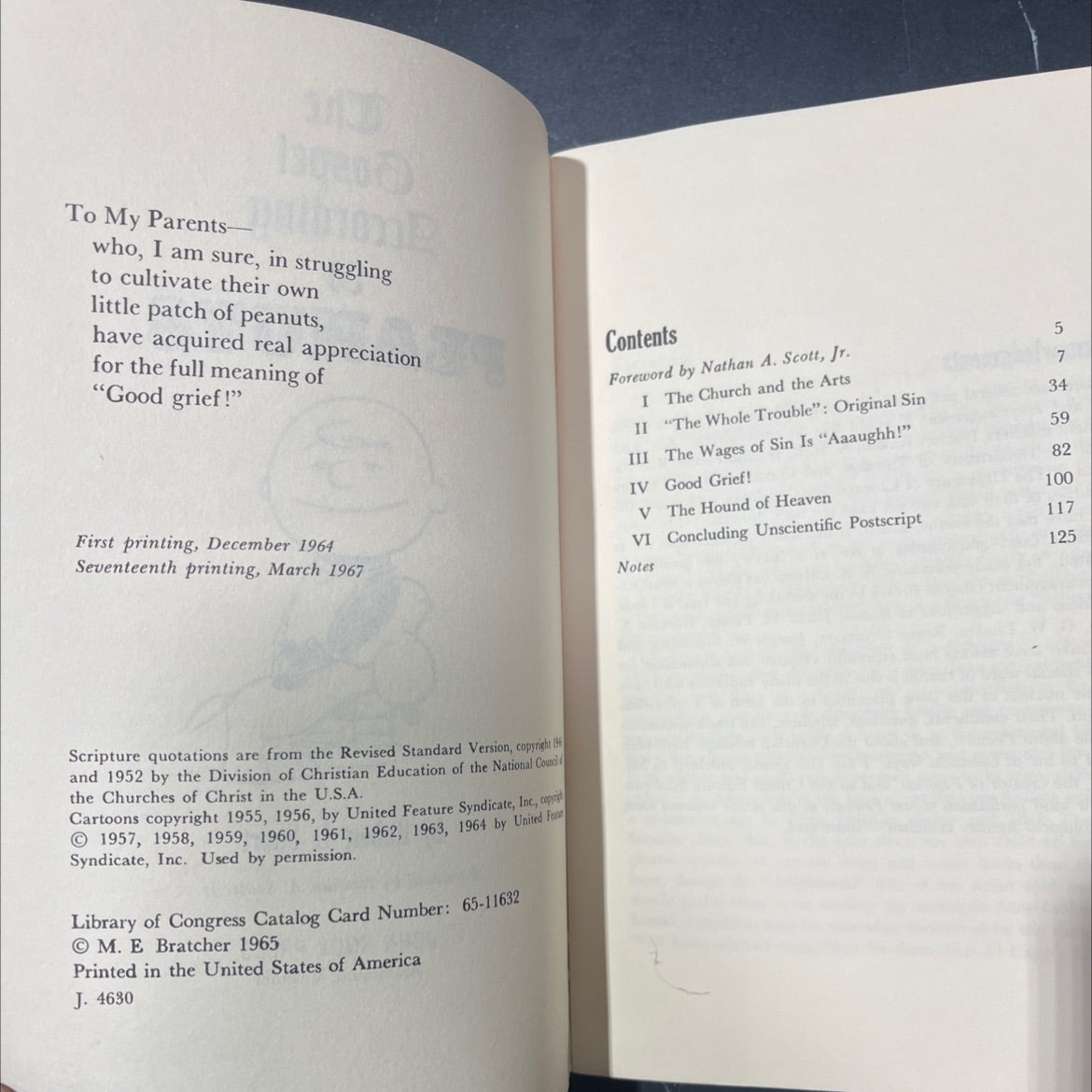 the gospel according to peanuts book, by Robert L. Short, 1967 Hardcover image 3