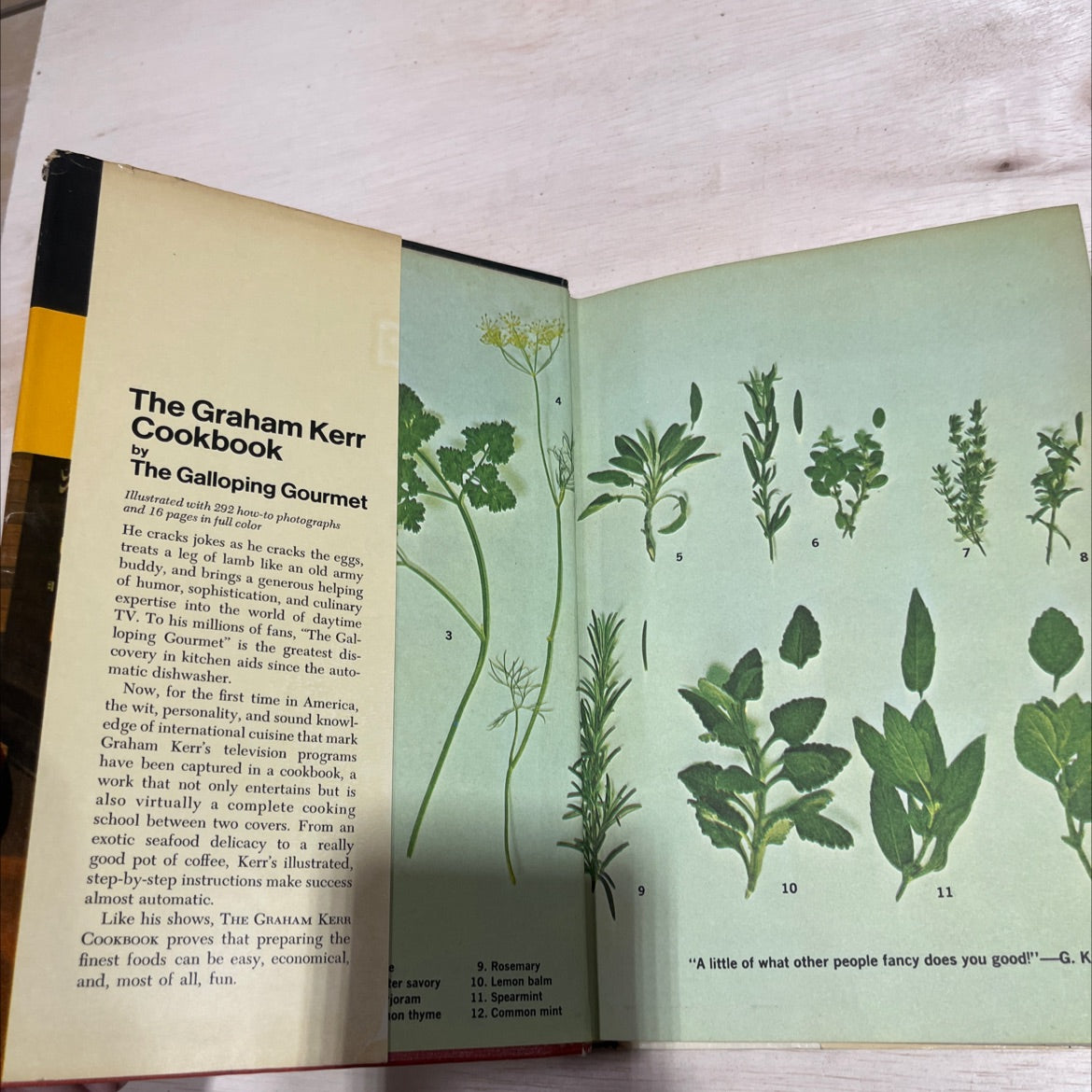 the graham kerr cookbook book, by graham kerr, 1969 Hardcover image 4