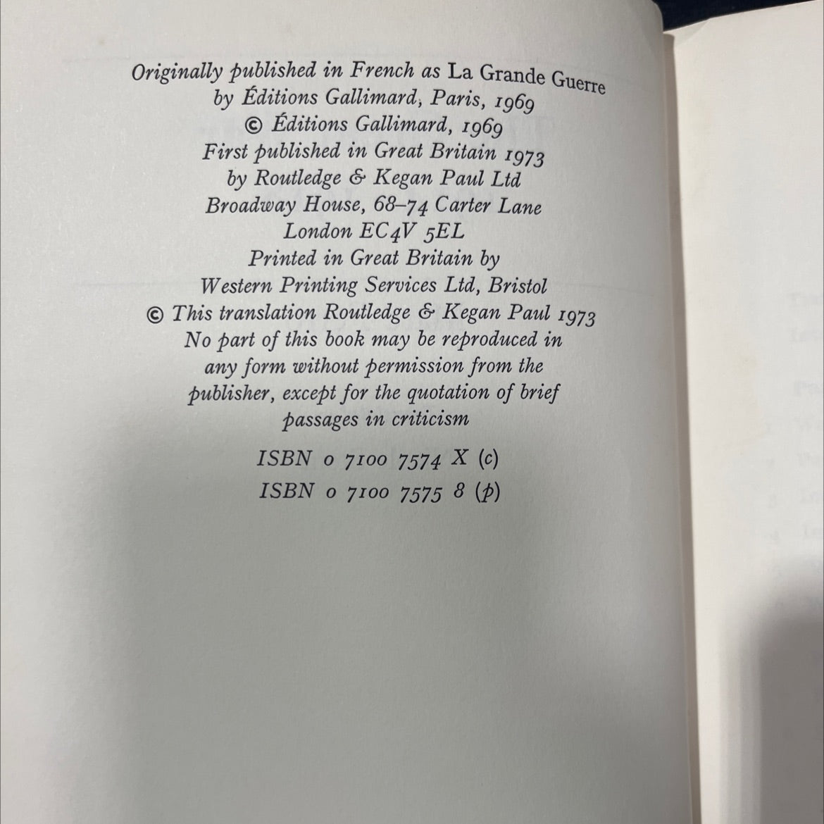 the great war 1914-1918 book, by marc ferro, 1973 Paperback image 3