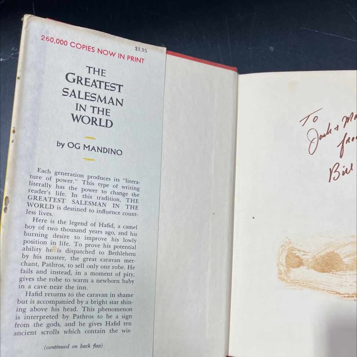 the greatest salesman in the world book, by og mandino, 1972 Hardcover image 4