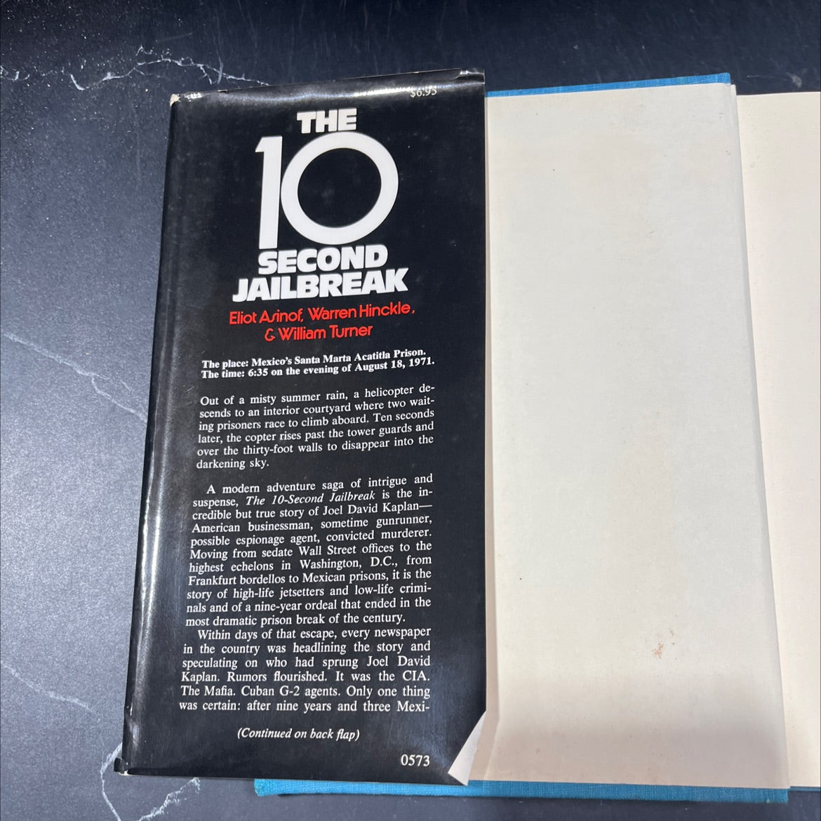 the helicopter escape of joel david kaplan 10-second jailbreak book, by eliot asinof, warren hinckle, and william image 4