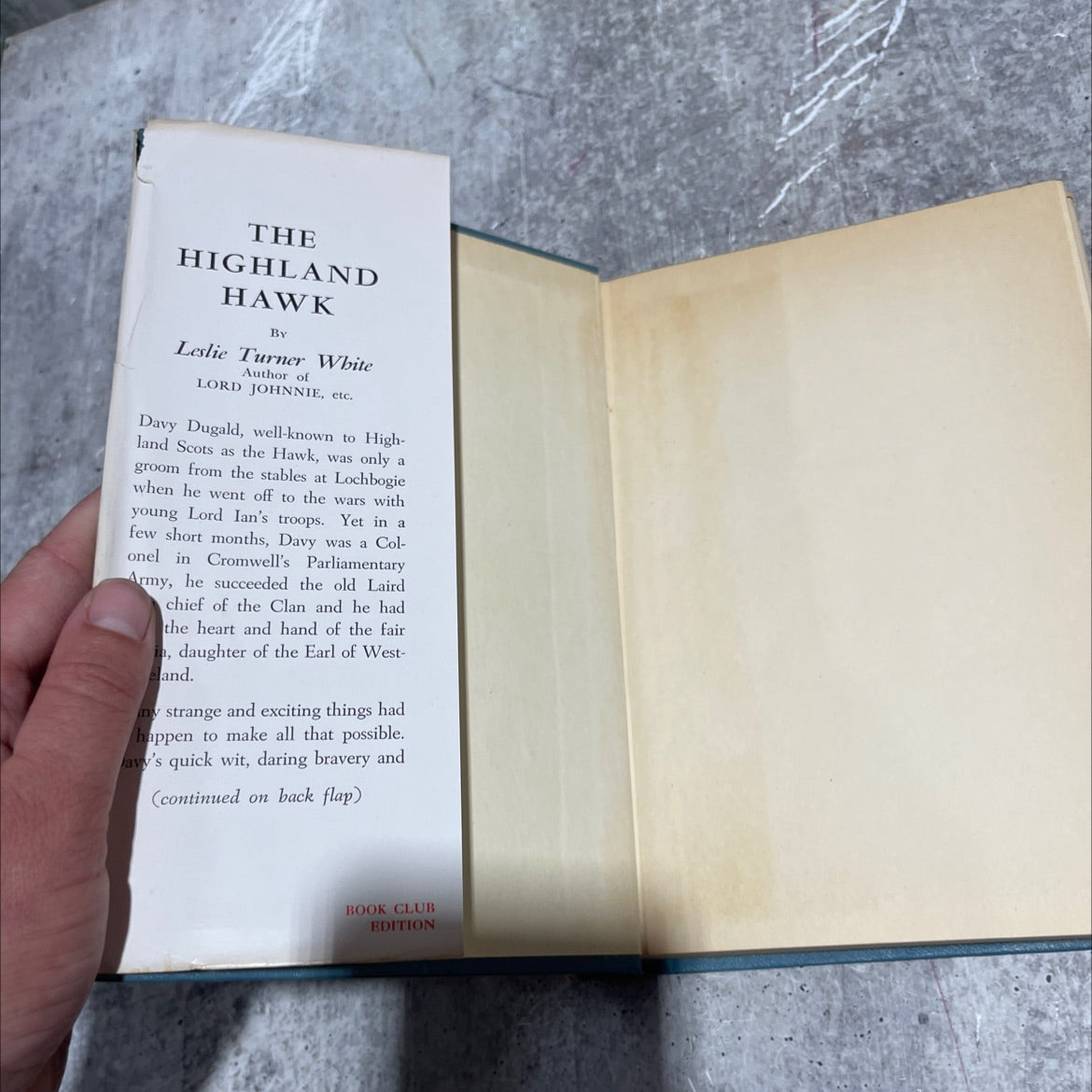 the highland hawk book, by leslie turner white, 1952 Hardcover image 4