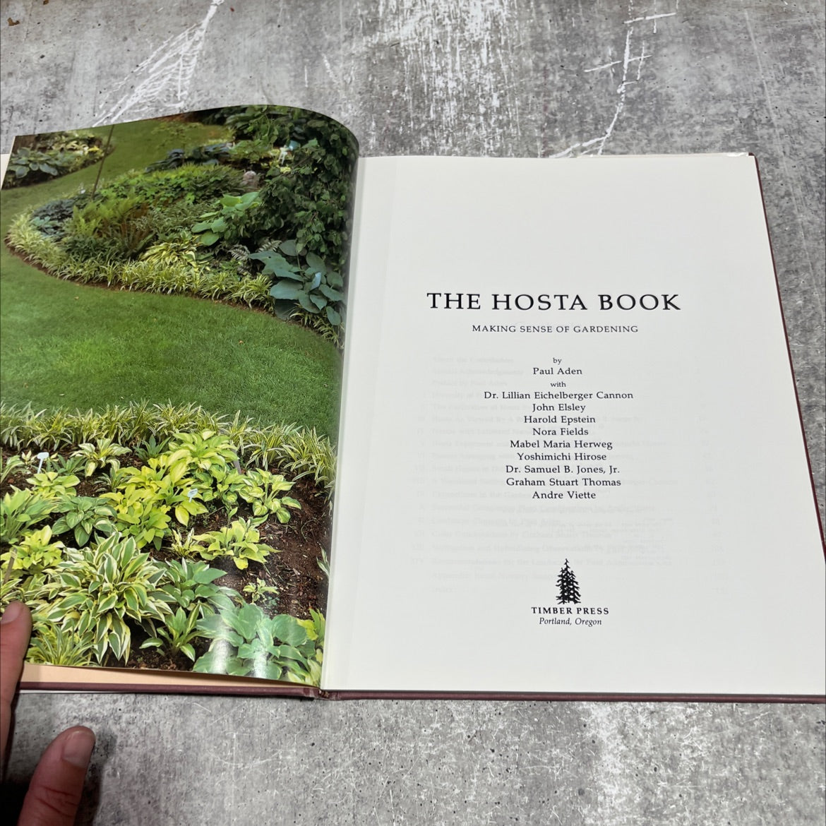 the hosta book making sense of gardening book, by Paul Aden, 1989 Hardcover image 2