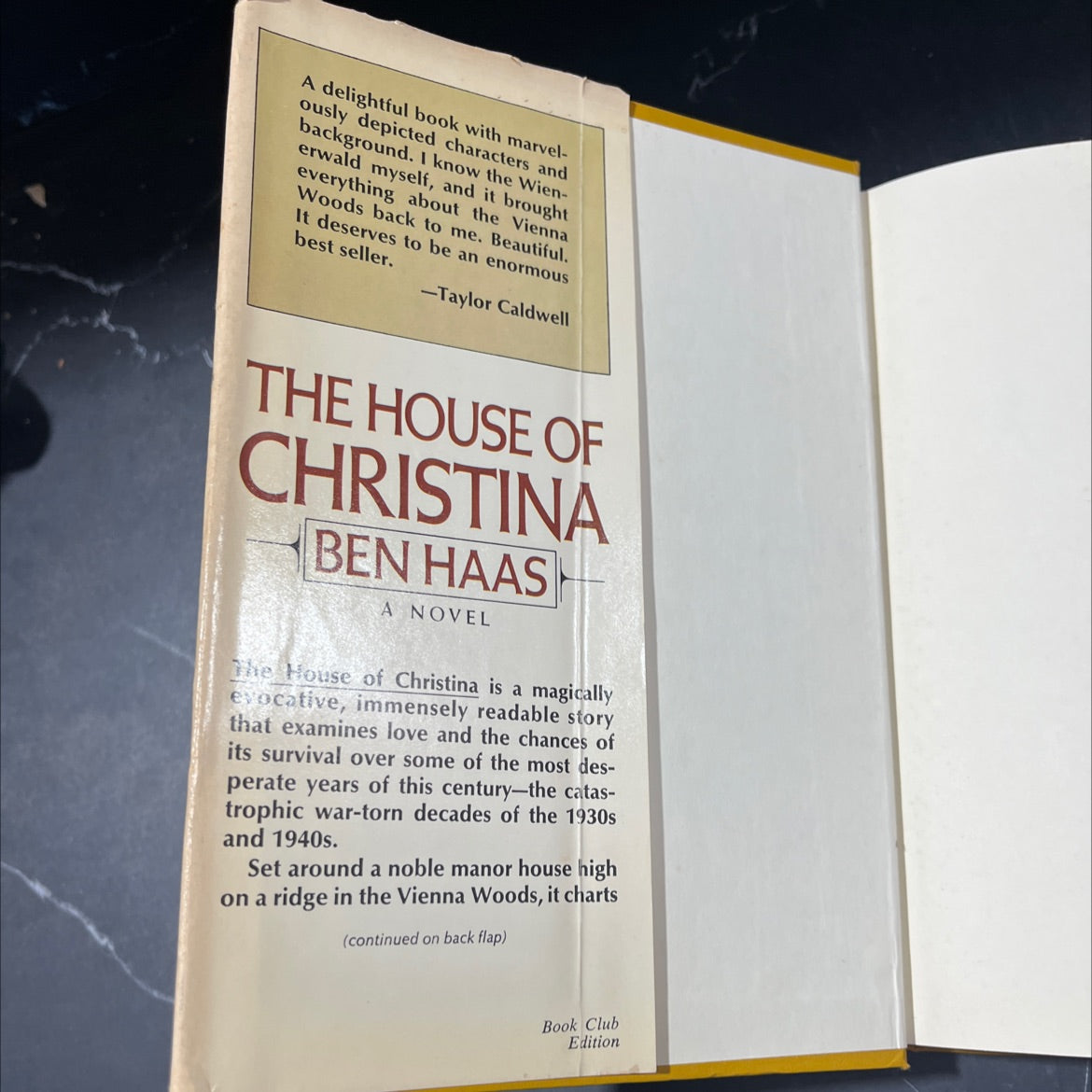 the house christina book, by ben haas, 1977 Hardcover image 4