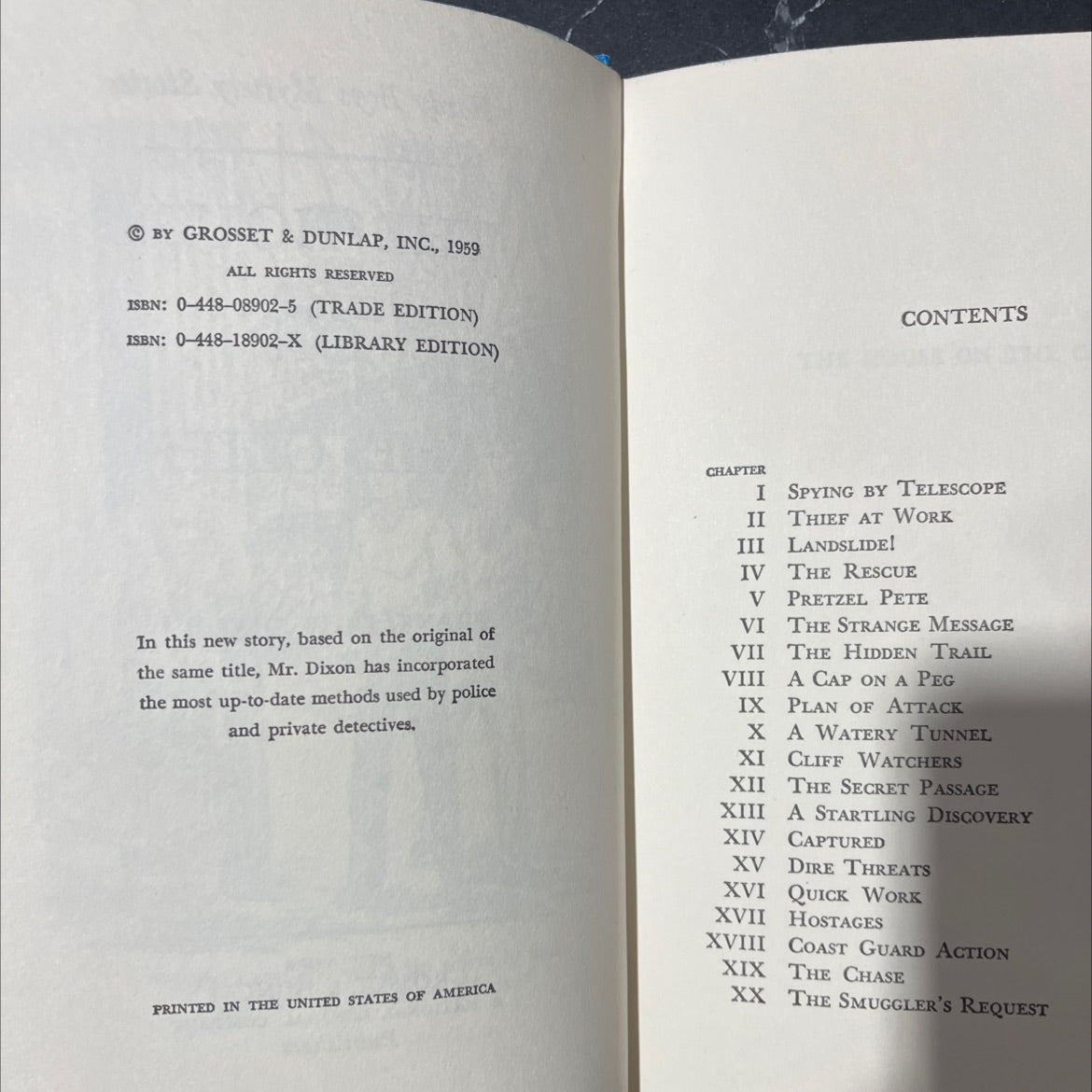 the house on the cliff book, by franklin w. dixon, 1959 Hardcover image 3