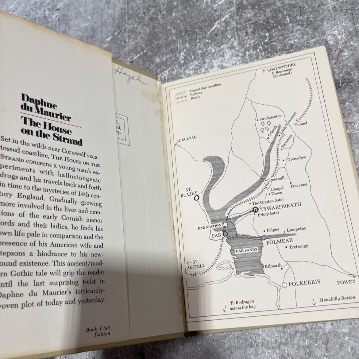 the house on the strand book, by daphne du maurier, 1969 Hardcover image 4