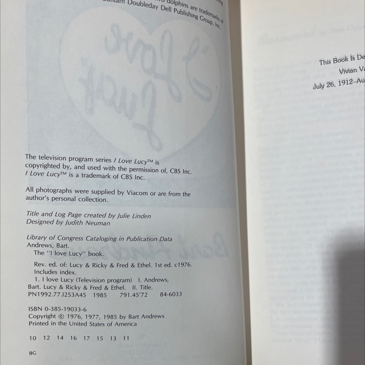 the i love lucy book book, by Bart Andrews, 1985 Paperback, Vintage image 3