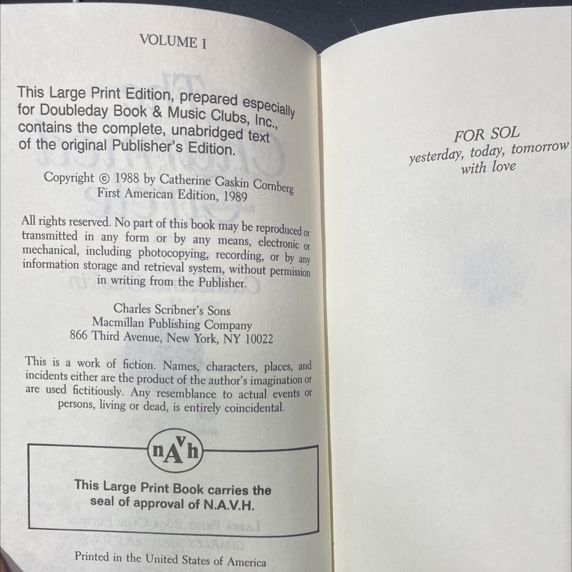 the inha egial airT a ysbolduod not charmed circle book, by Catherine Gaskin, 1989 Hardcover image 3