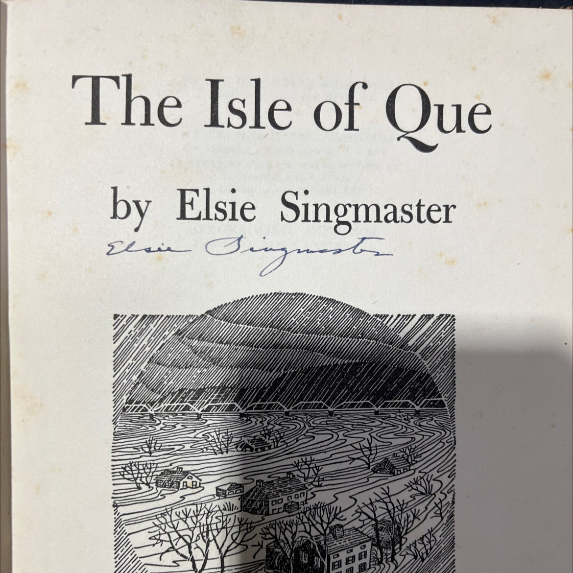 SIGNED the isle of que book, by elsie singmaster, 1948 Hardcover, First Edition, Vintage image 4