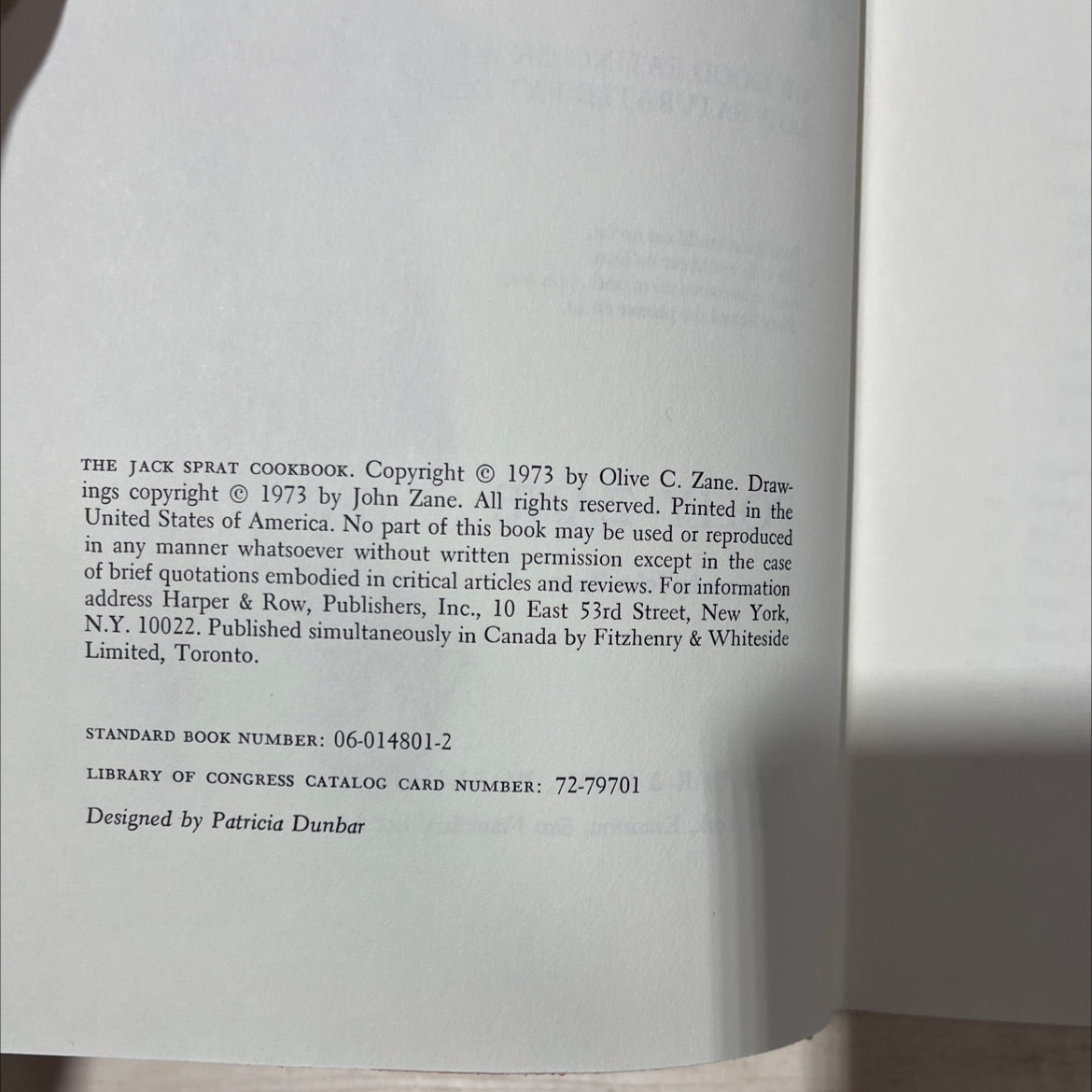the jack sprat cookbook or good eating on a low-cholesterol, low-saturated-fat diet book, by olive c. zane, 1973 image 3
