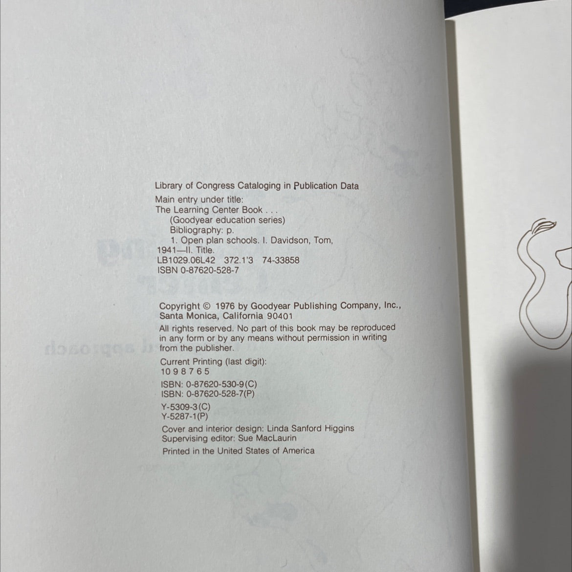 the learning center book book, by Tom Davidson, Phyllis Fountain, Rachel Grogan, Verl Short, Judy Steely, 1976 image 3