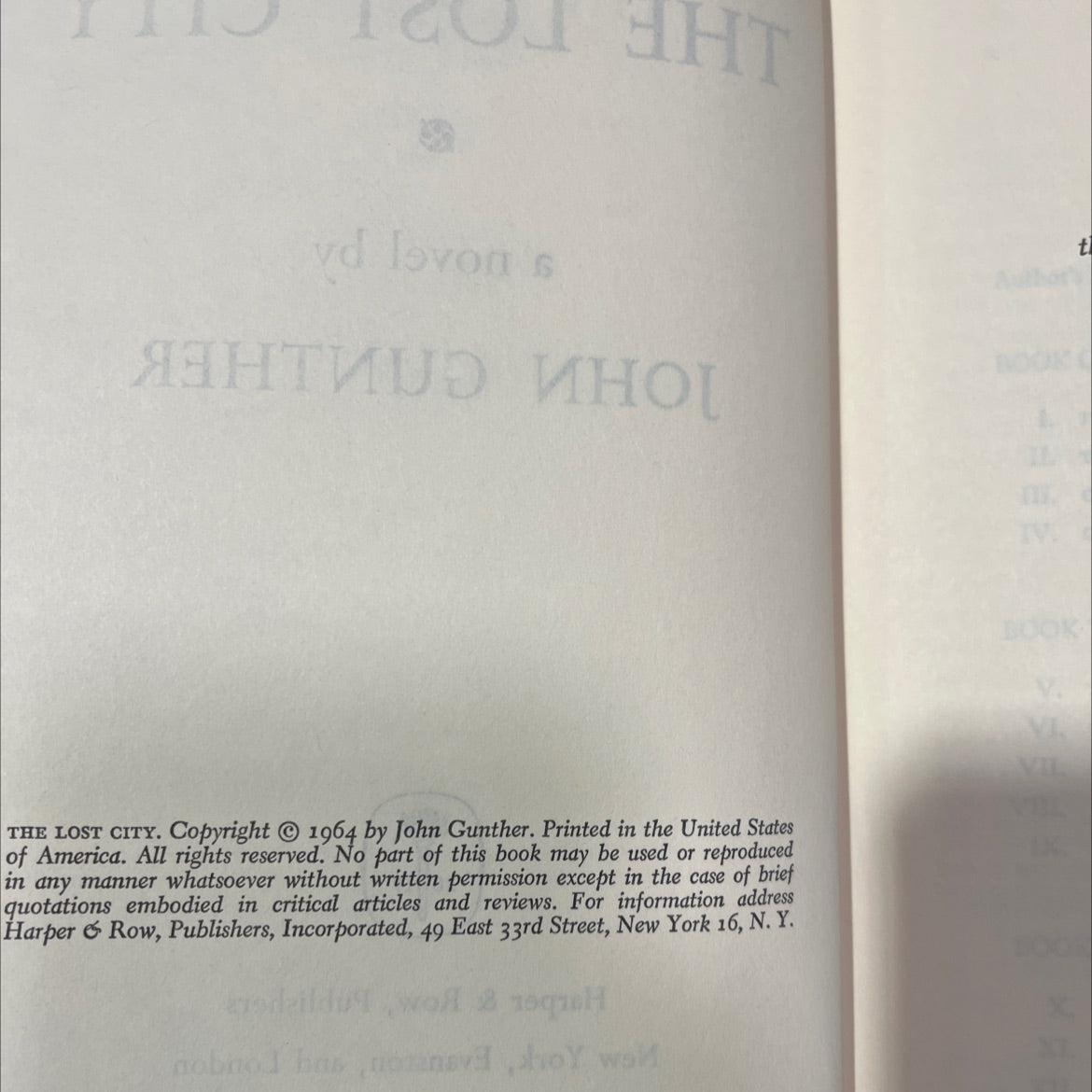 the lost city book, by john gunther, 1964 Hardcover, Vintage image 3