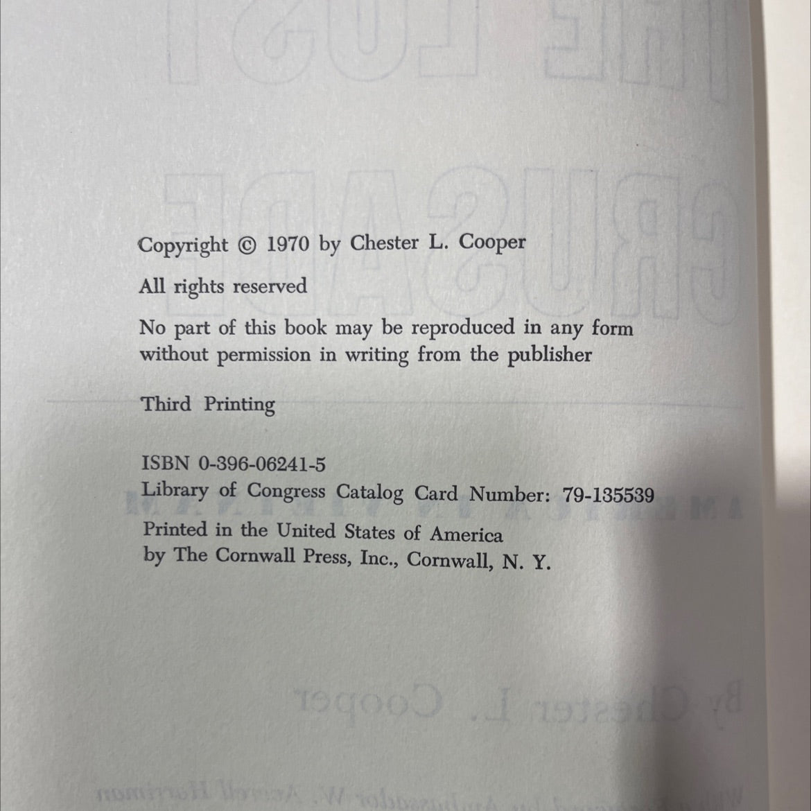 the lost crusade america in vietnam book, by Chester L. Cooper, 1970 Hardcover image 3