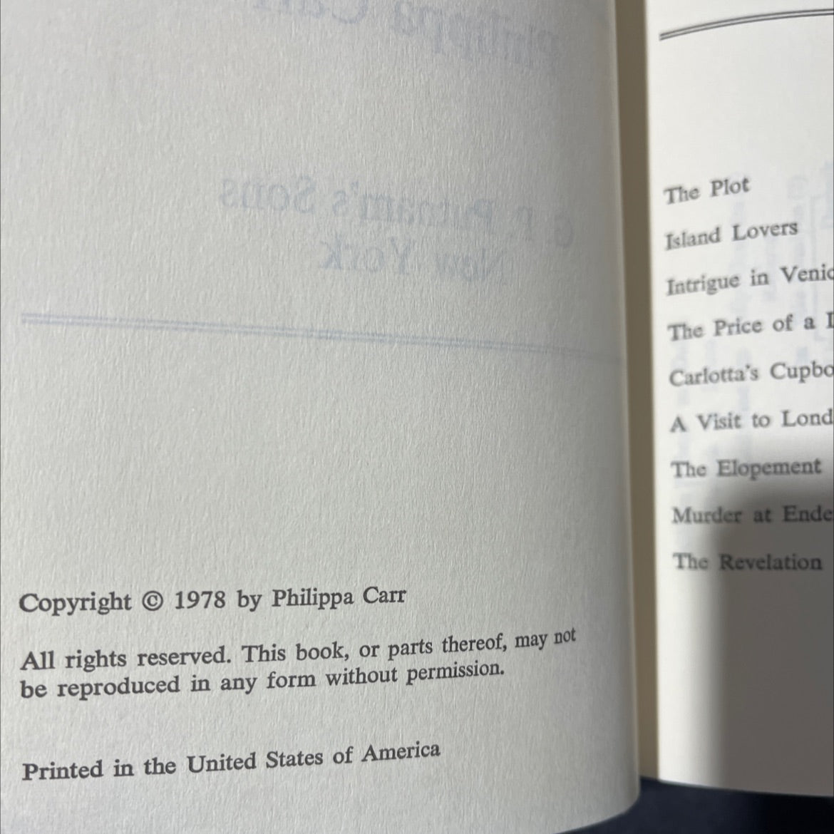 the love child book, by Philippa Carr, 1978 Hardcover image 3