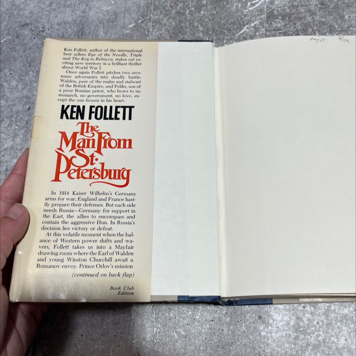 the man from st. petersburg book, by ken follett, 1982 Hardcover image 4