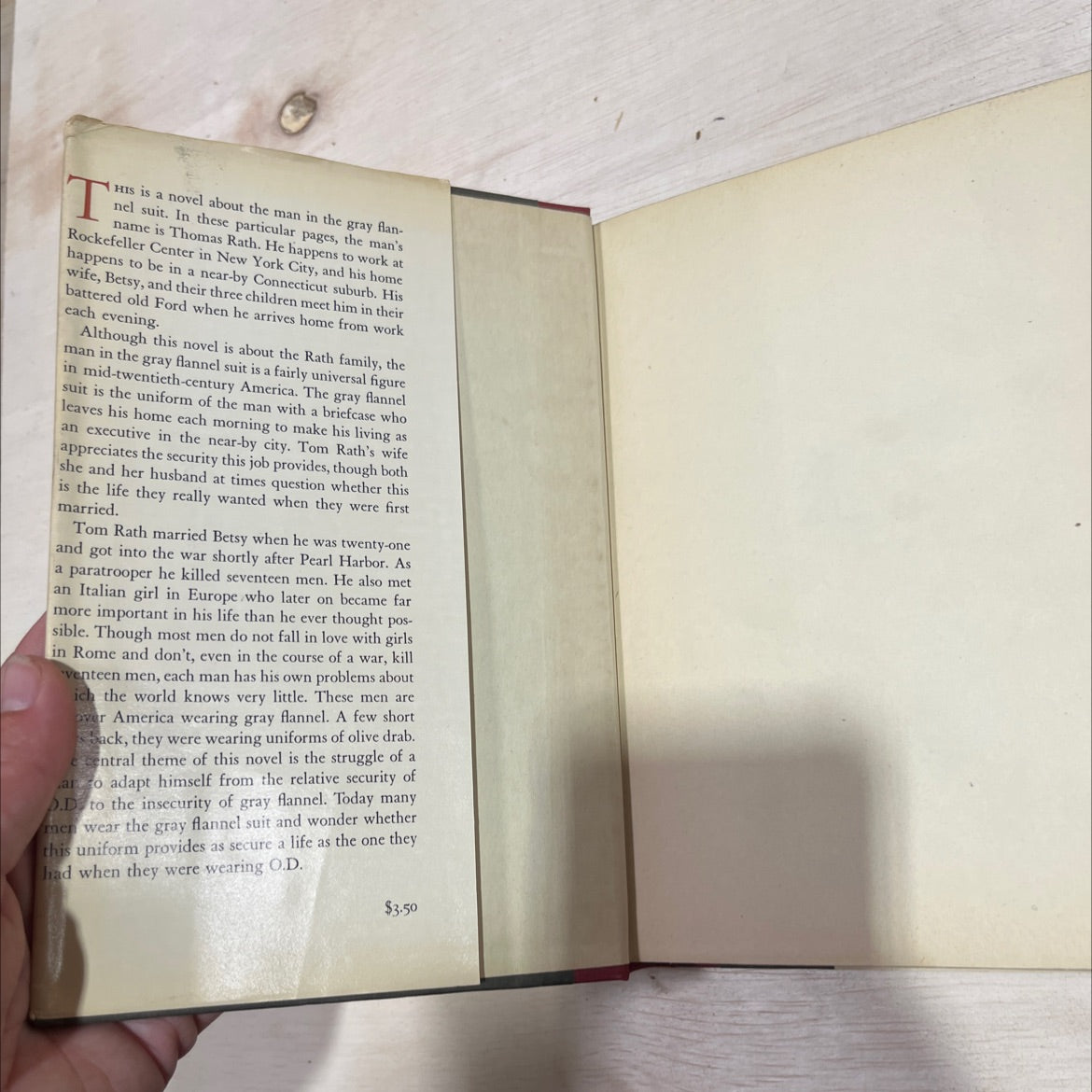 the man in the gray flannel suit book, by sloan wilson, 1955 Hardcover image 4