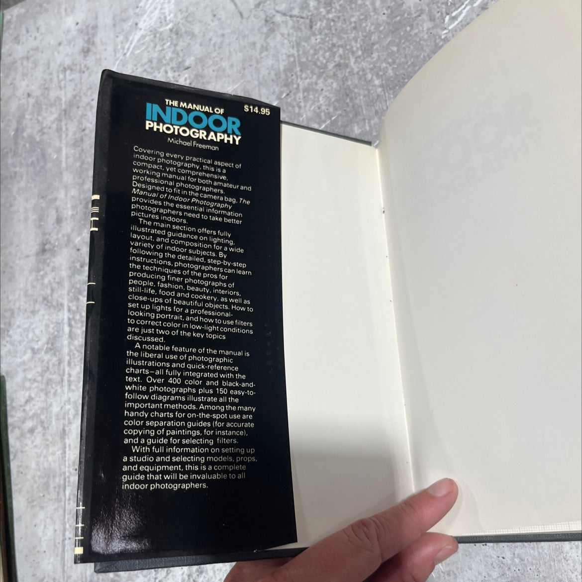 the manual of indoor photography book, by michael freeman, 1981 Hardcover image 4