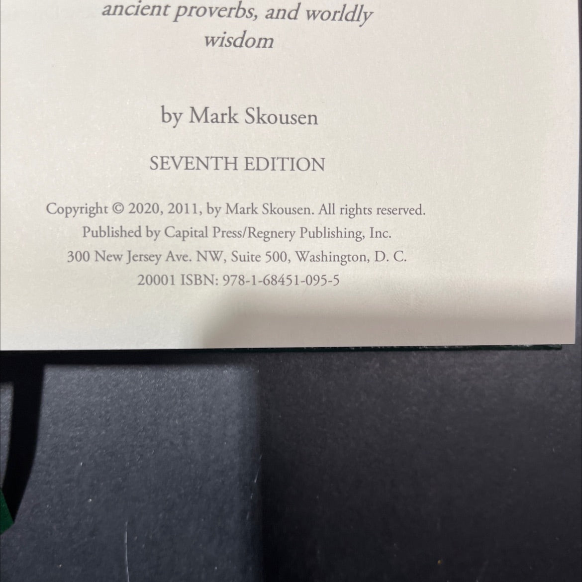 the maxims of wall street \"bears make headlines, bulls make money\" book, by Mark Skousen, 2020 Hardcover image 3