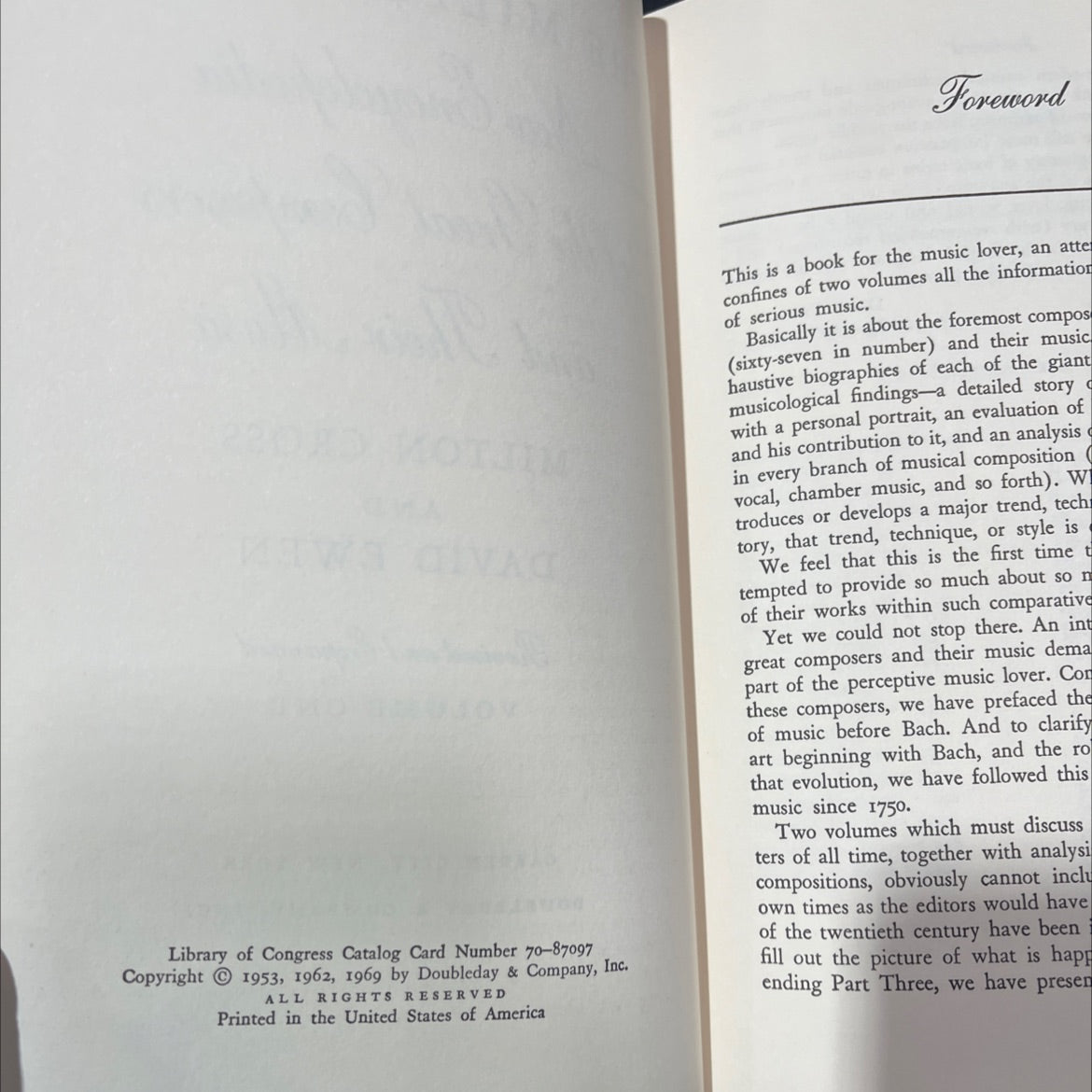 the milton cross new encyclopedia of the great composers and their music book, by milton cross and david ewen, 1969 image 3