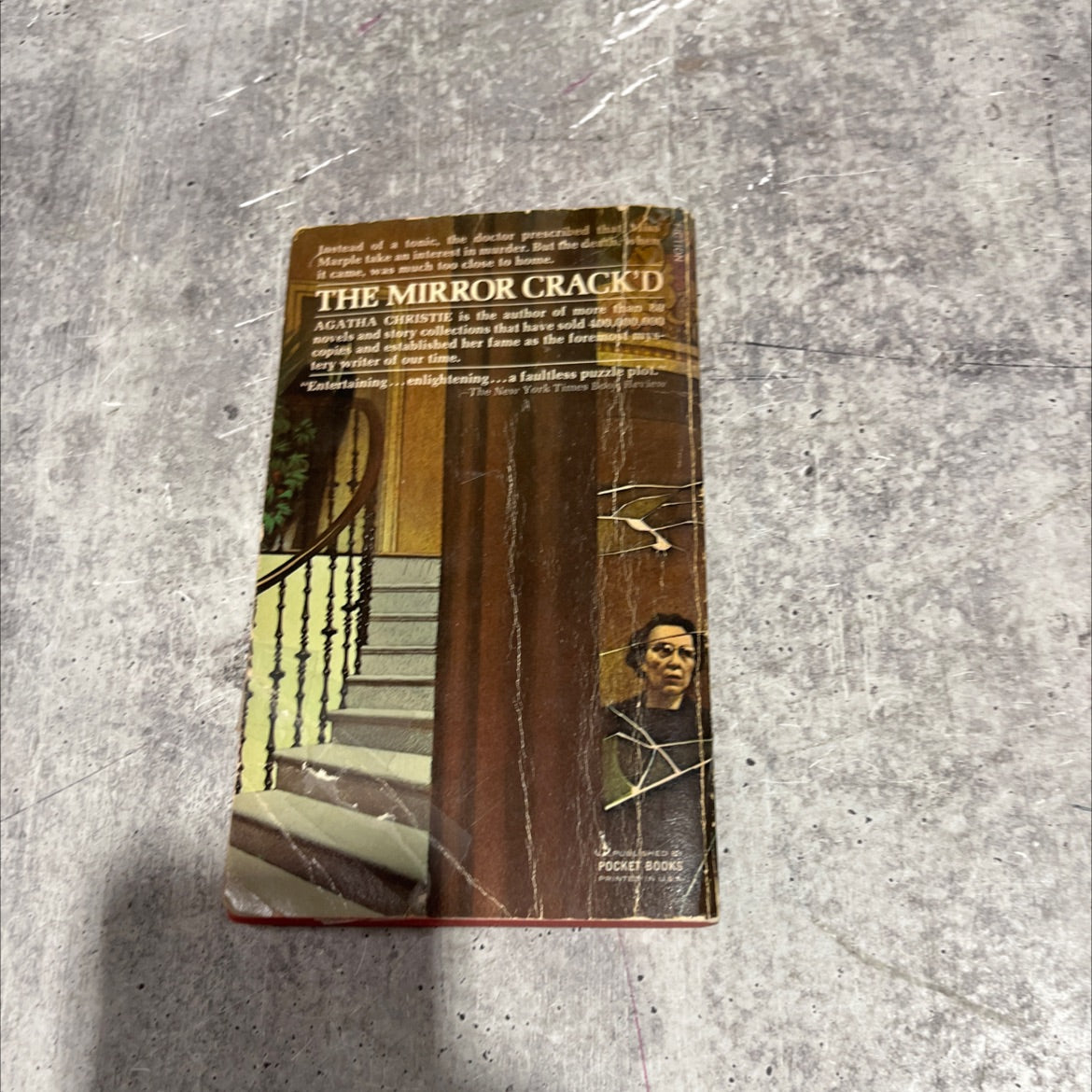 the mirror crack'd book, by Agatha Christie, 1972 Paperback image 4