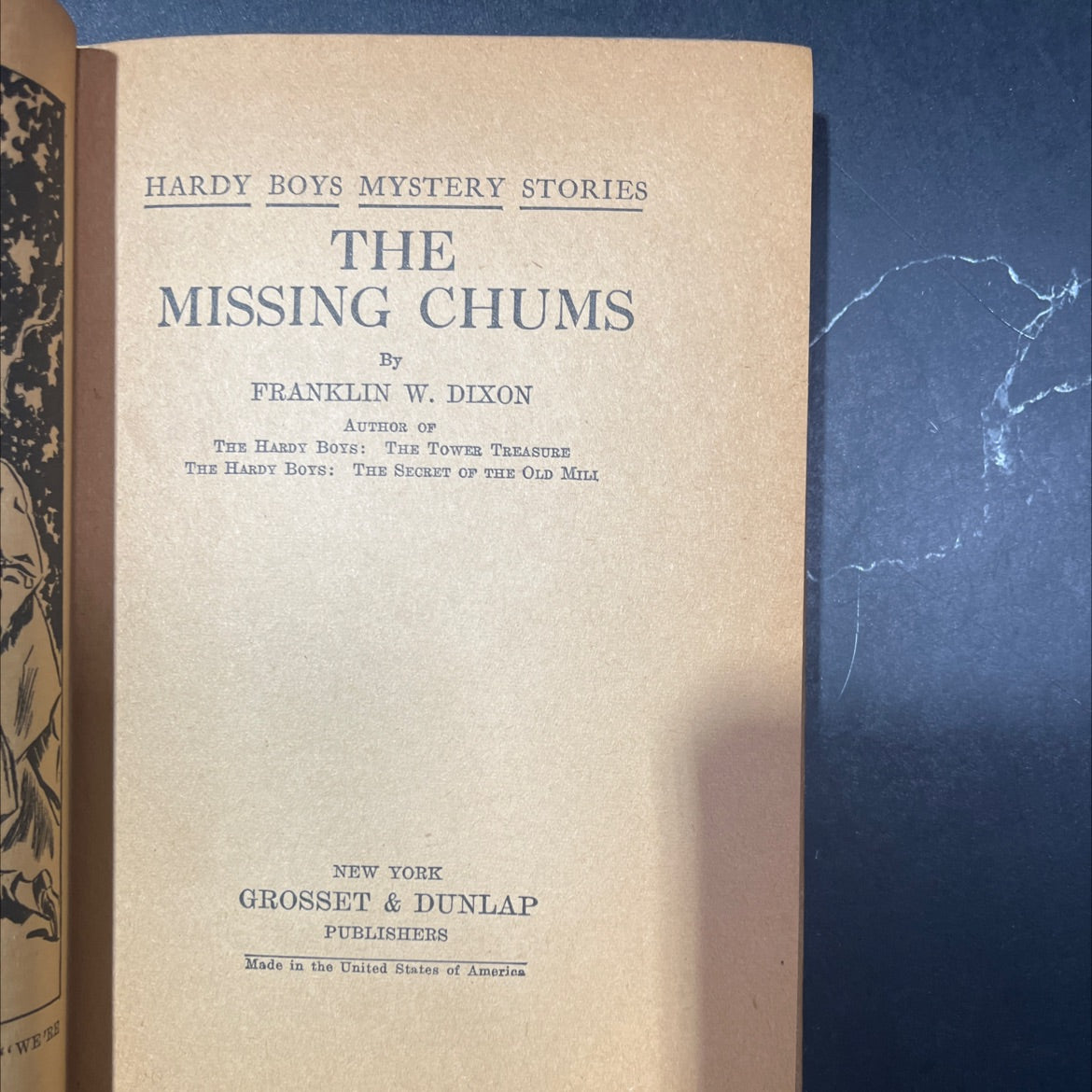 the missing chums book, by franklin w. dixon, 1970 Hardcover image 3