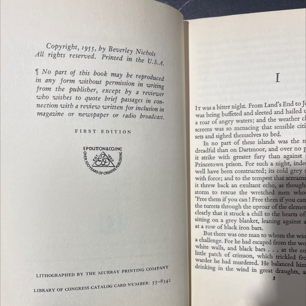 the moonflower murder book, by beverley nichols, 1955 Hardcover image 3