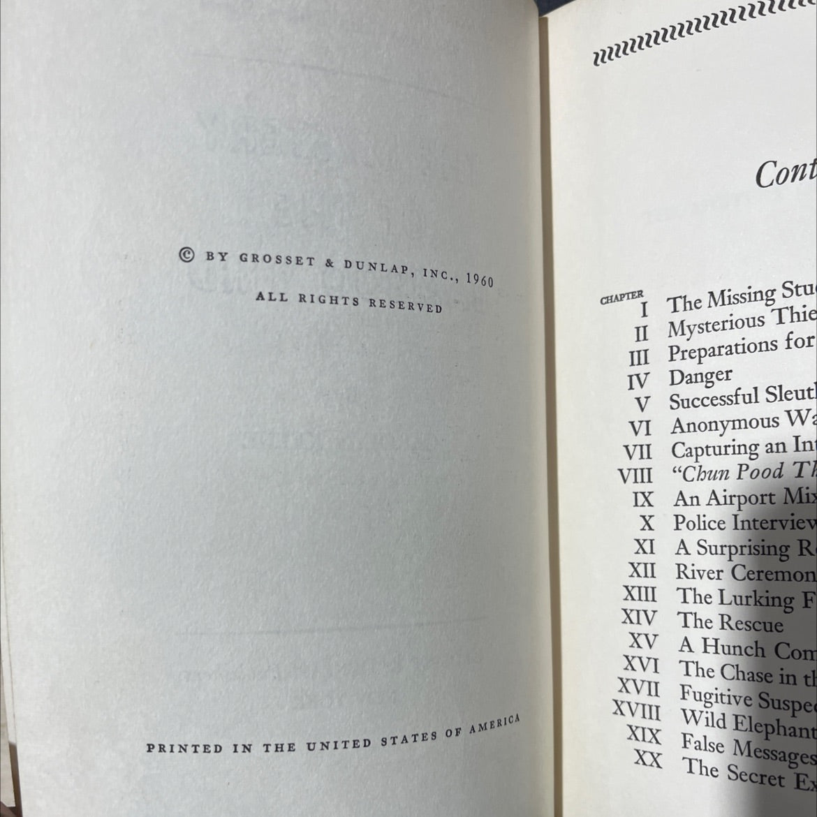 the mystery of the bamboo bird book, by carolyn keene, 1960 Hardcover image 3