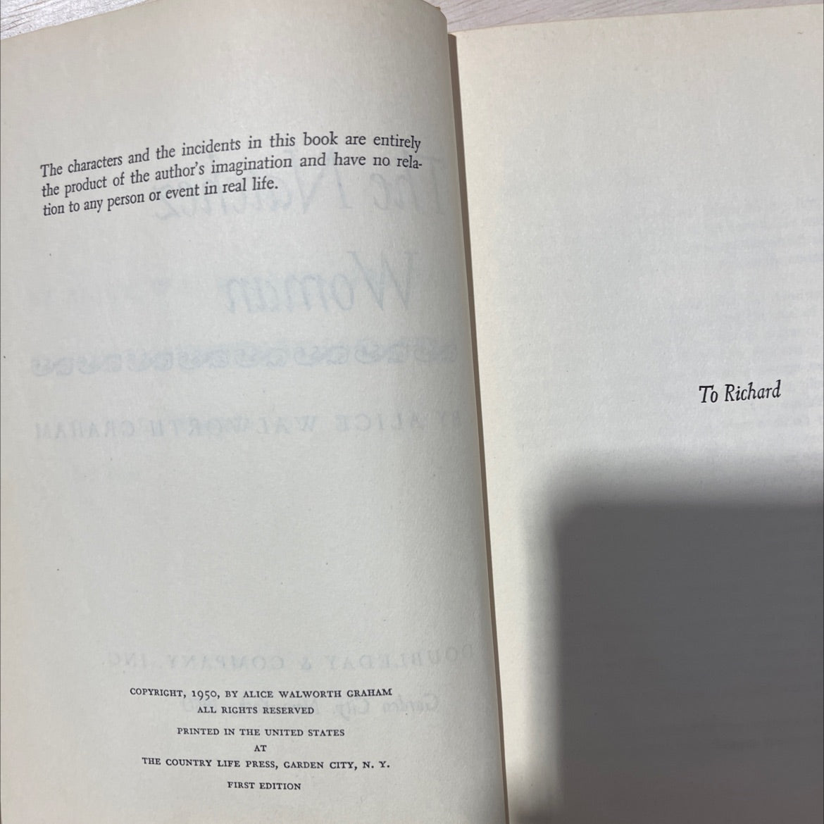 the natchez woman book, by alice walworth graham, 1950 Hardcover, Vintage image 3