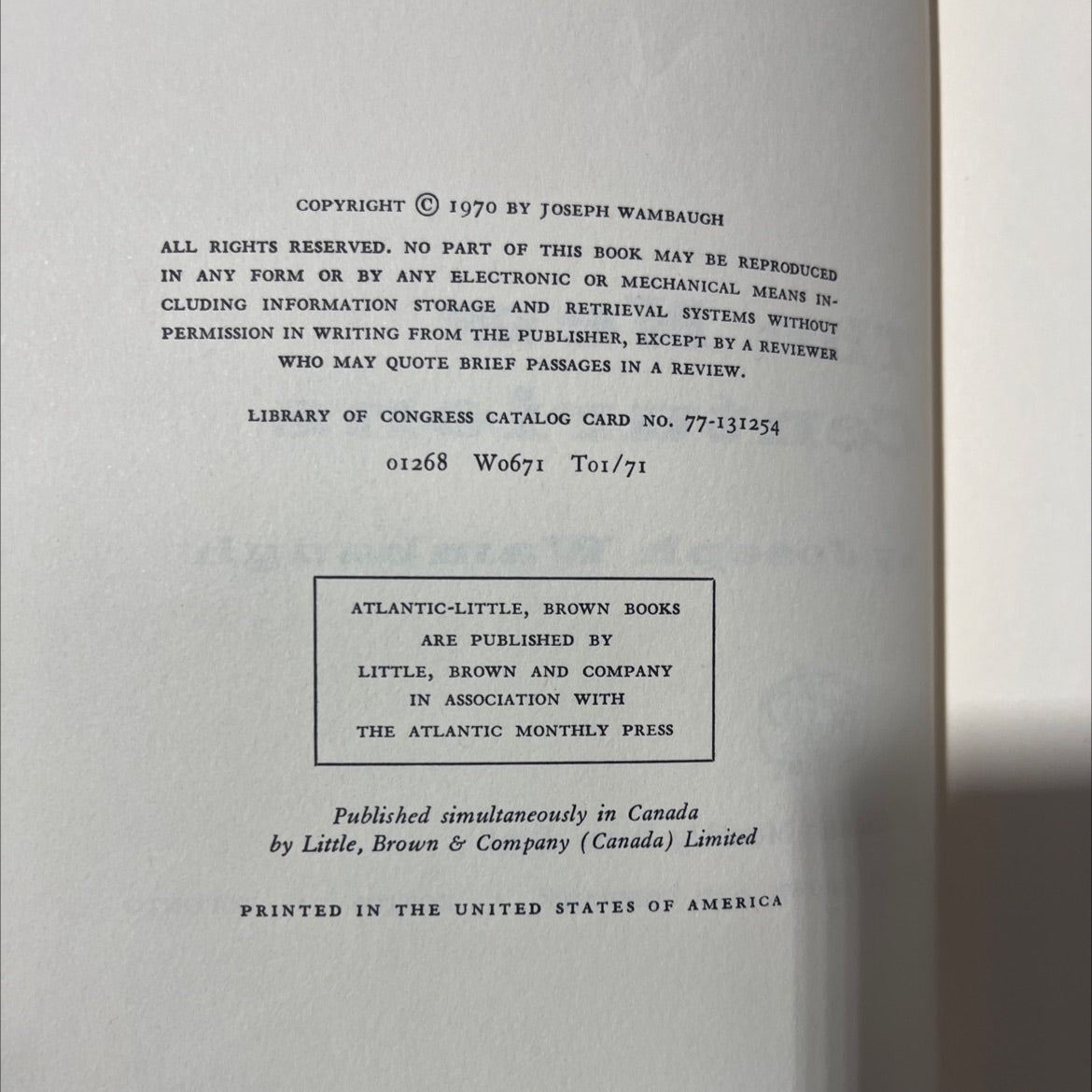 the new centurions book, by joseph wambaugh, 1970 Hardcover image 3