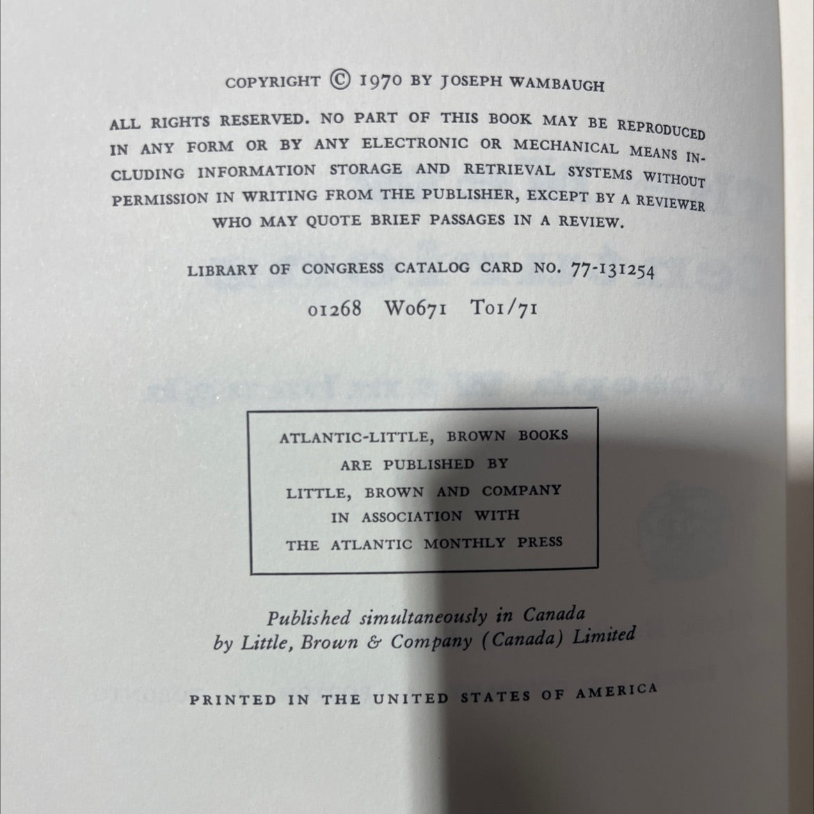 the new centurions book, by joseph wambaugh, 1970 Hardcover image 3