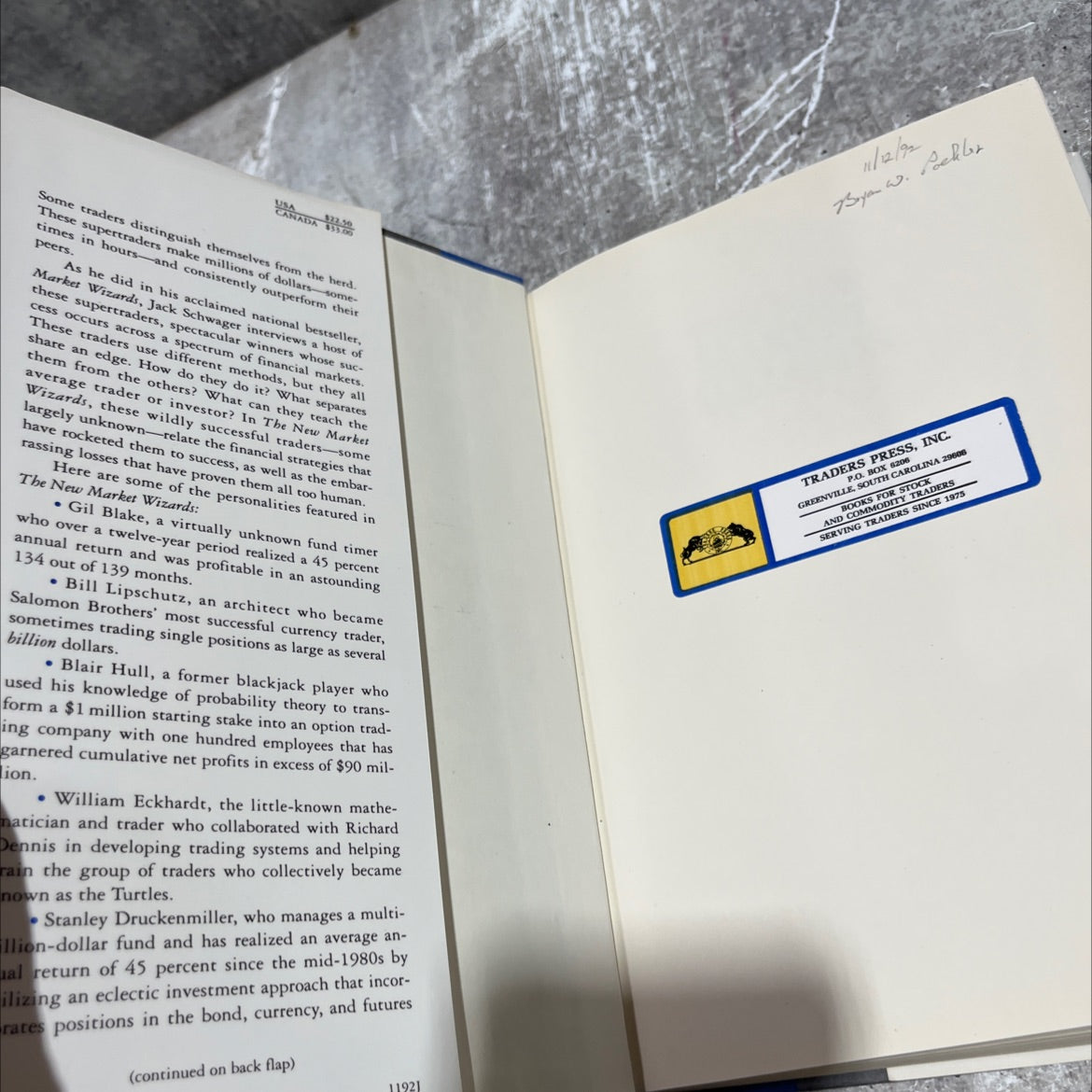 the new market wizards conversations with america's top traders book, by jack d. schwager, 1992 Hardcover image 4