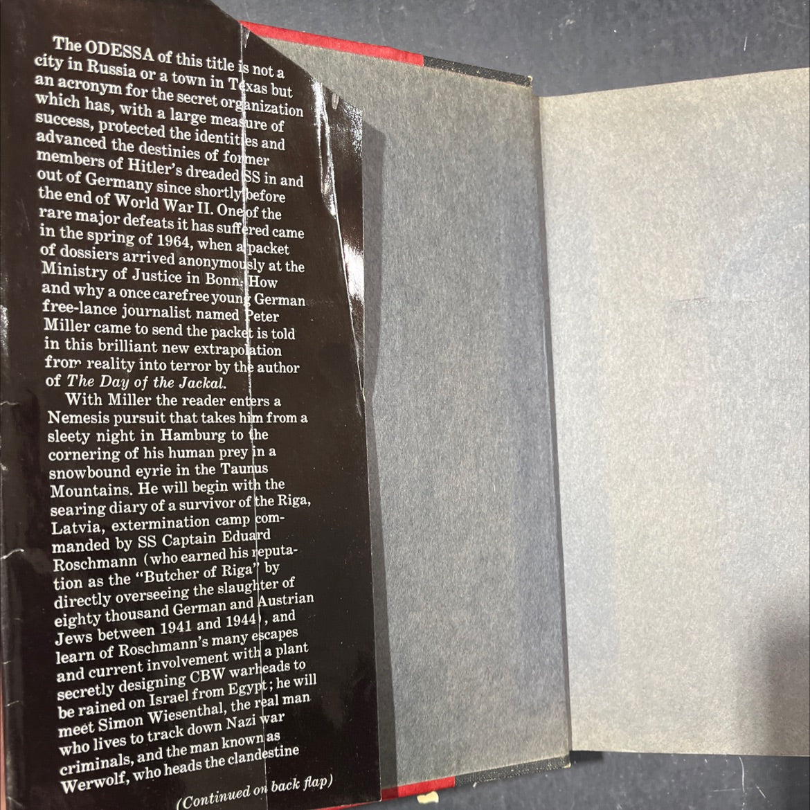 the odessa file book, by frederick forsyth, 1972 Hardcover image 4