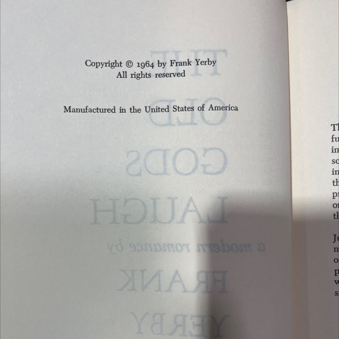 the old republic book, by Frank Yerby, 1964 Hardcover image 3