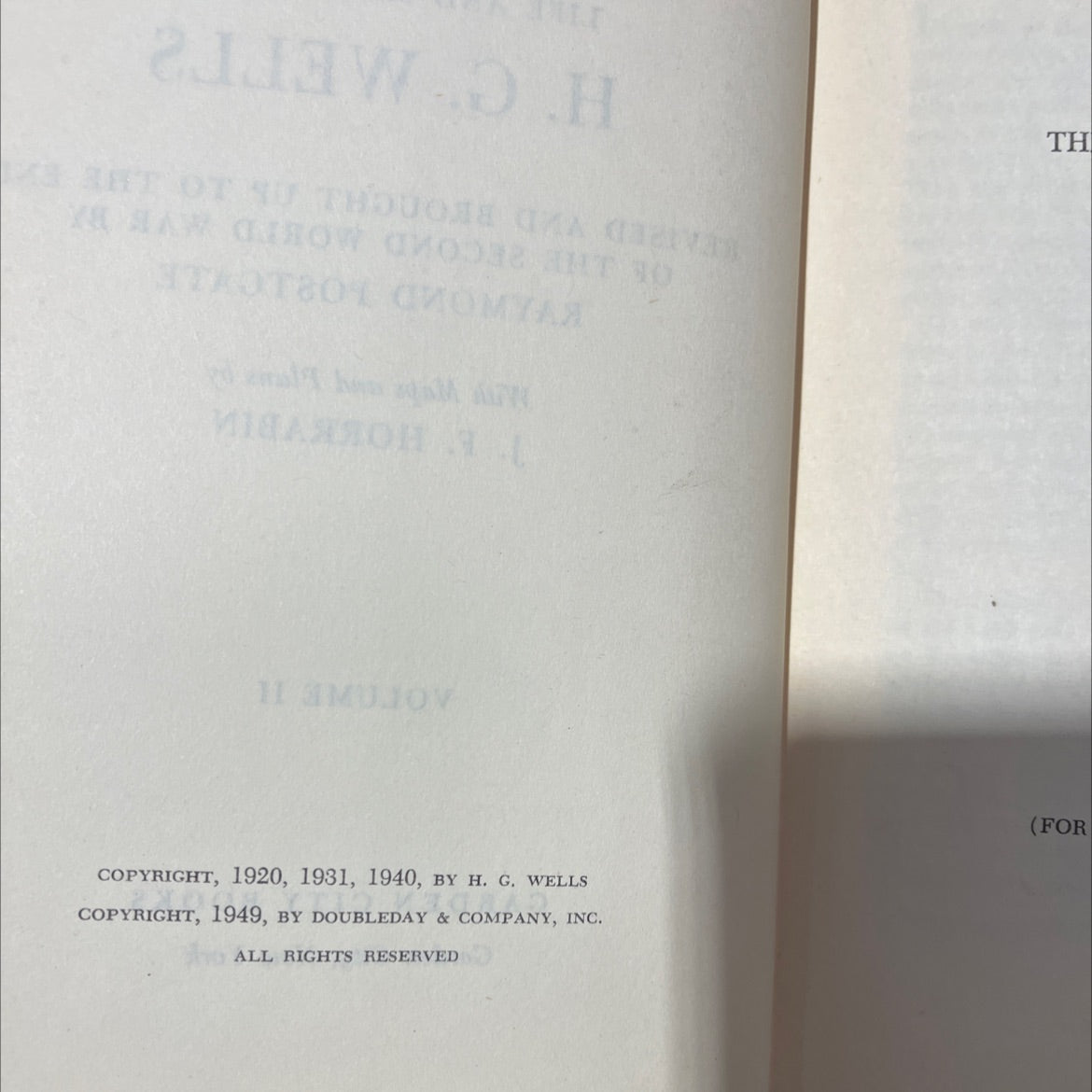 the outline of history being a plain history of life and mankind book, by h. g. wells, 1949 Hardcover image 3