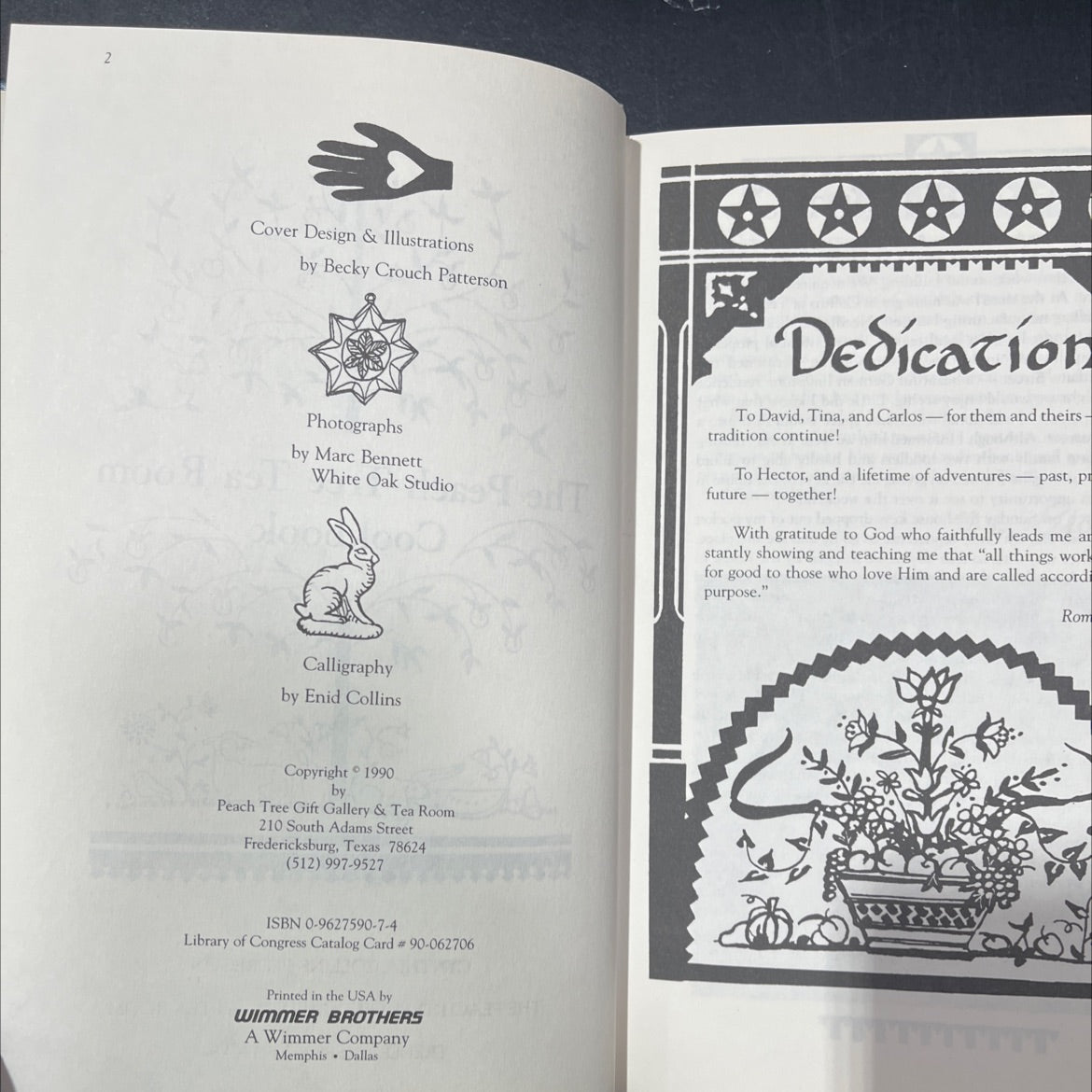 the peach tree tea room cookbook book, by cynthia collins pedregon, 1990 Hardcover image 3