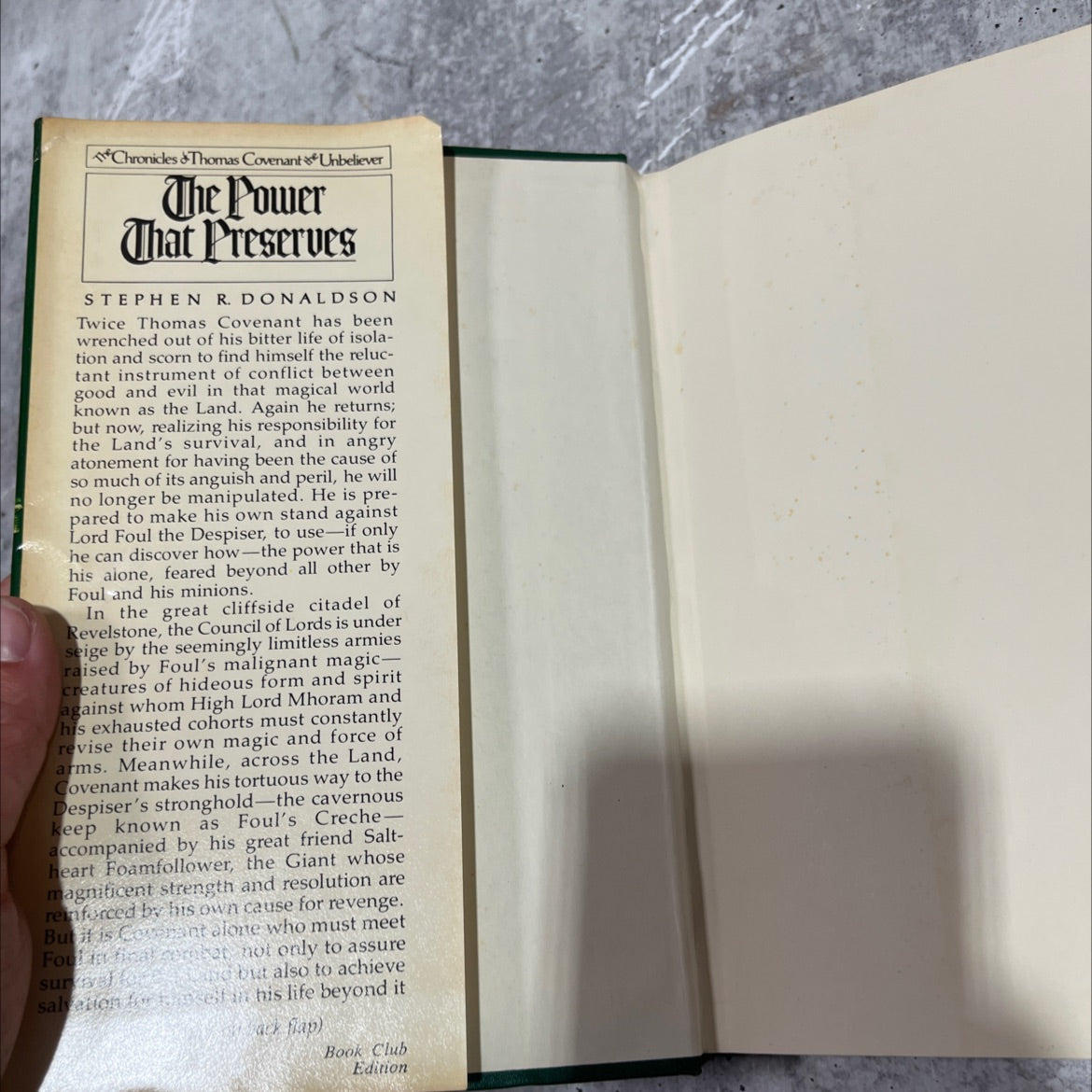 the power that preserves book, by stephen r. donaldson, 1977 Hardcover image 4