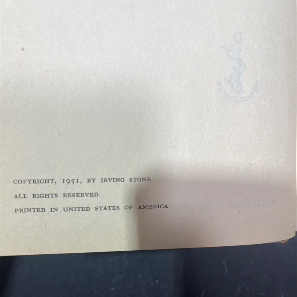 the president's lady a novel about rachel and andrew jackson book, by irving stone, 1951 Hardcover image 3