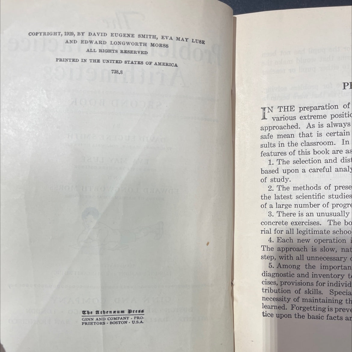 the problem and practice arithmetics second book book, by david eugene smith, eva may luse, edward longworth morss, image 3